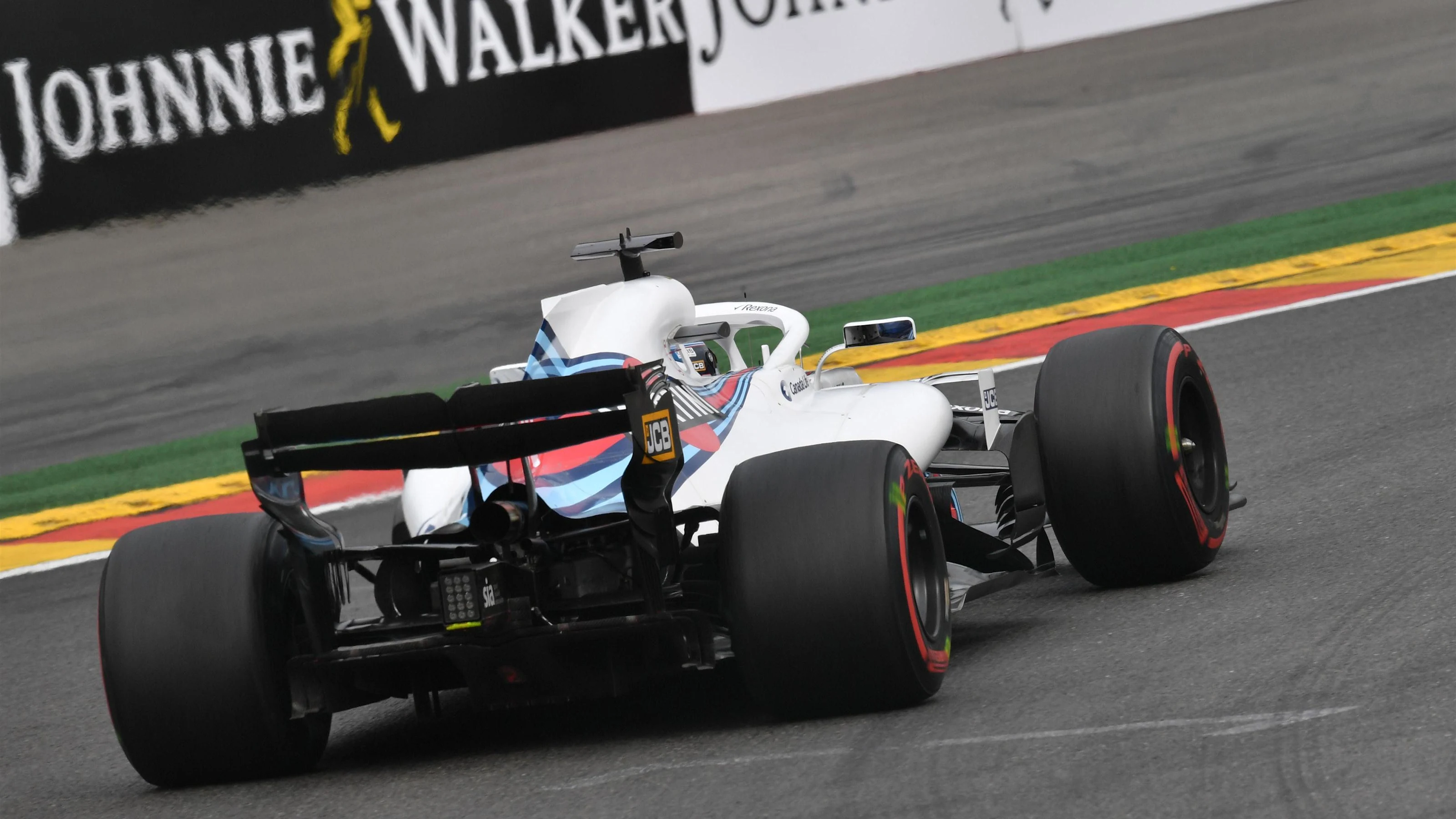 Lance Stroll, Williams FW41 at Formula One World Championship, Rd13, Belgian Grand Prix, Practice,