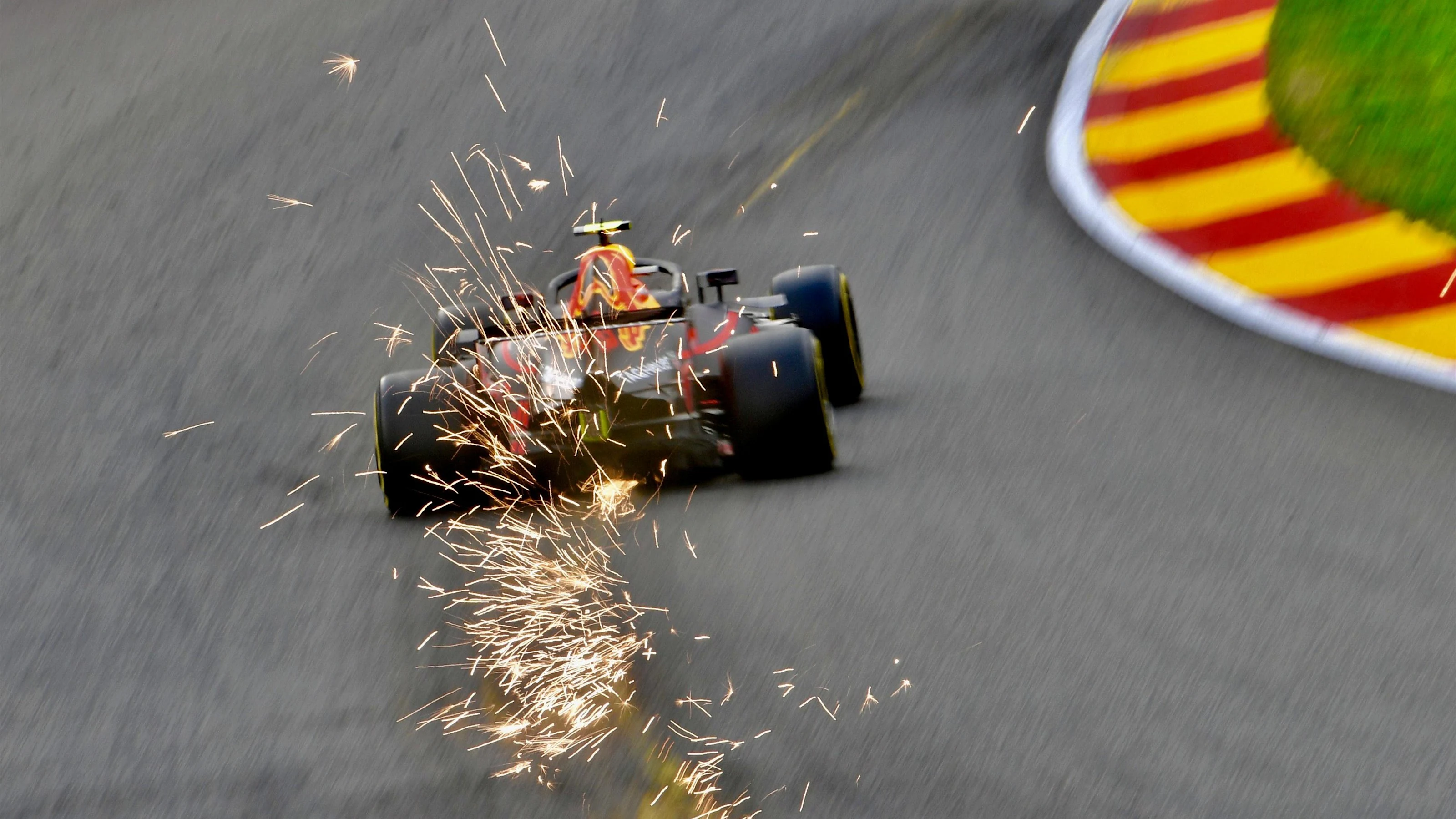 Max Verstappen, Red Bull Racing RB14 at Formula One World Championship, Rd13, Belgian Grand Prix,