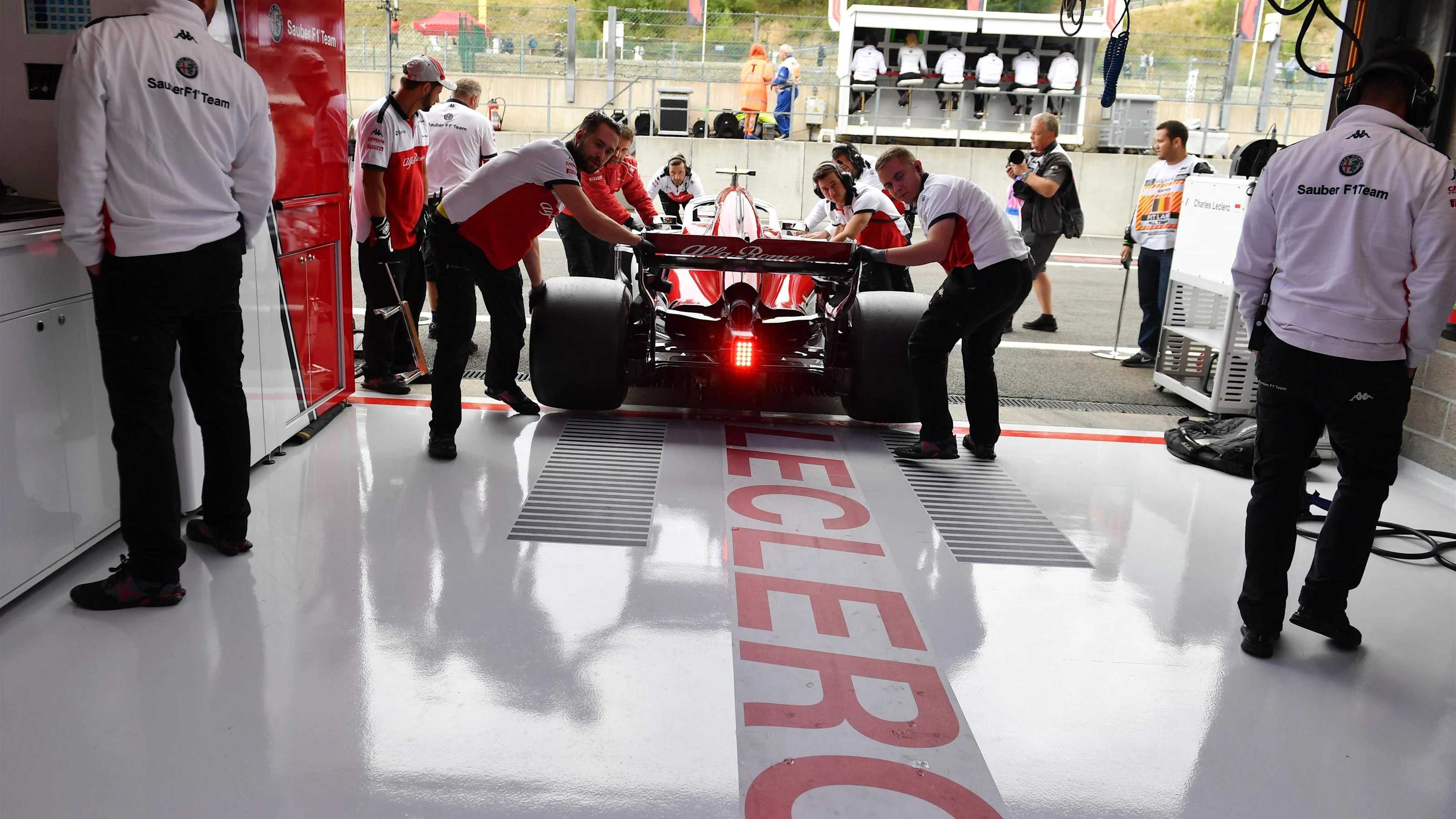 Charles Leclerc, Alfa Romeo Sauber C37 at Formula One World Championship, Rd13, Belgian Grand Prix,
