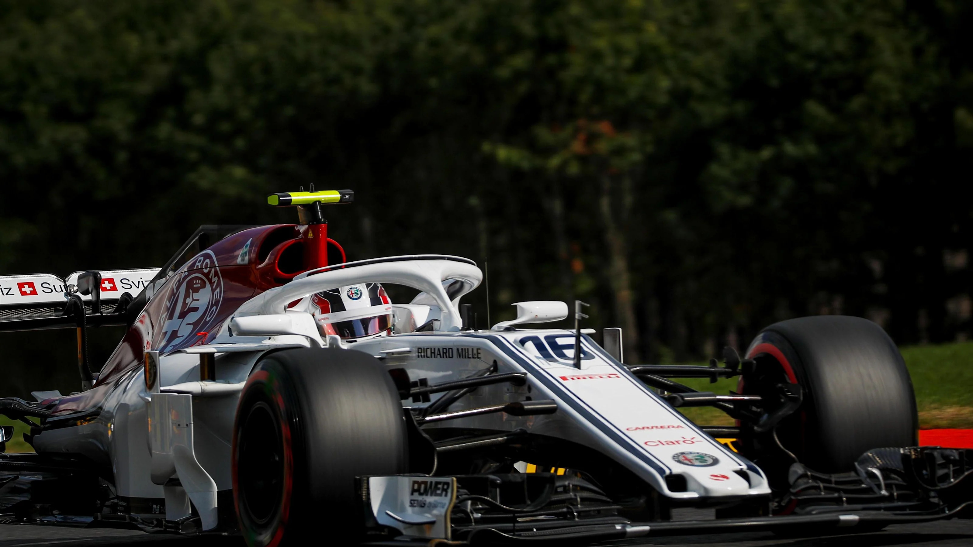 Charles Leclerc, Alfa Romeo Sauber C37 at Formula One World Championship, Rd13, Belgian Grand Prix,