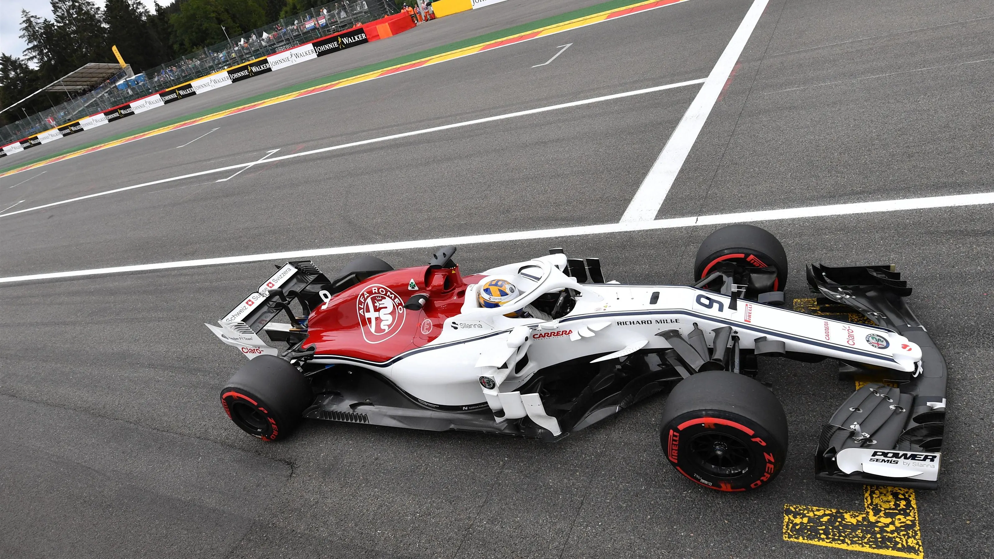Marcus Ericsson, Alfa Romeo Sauber C37 at Formula One World Championship, Rd13, Belgian Grand Prix,