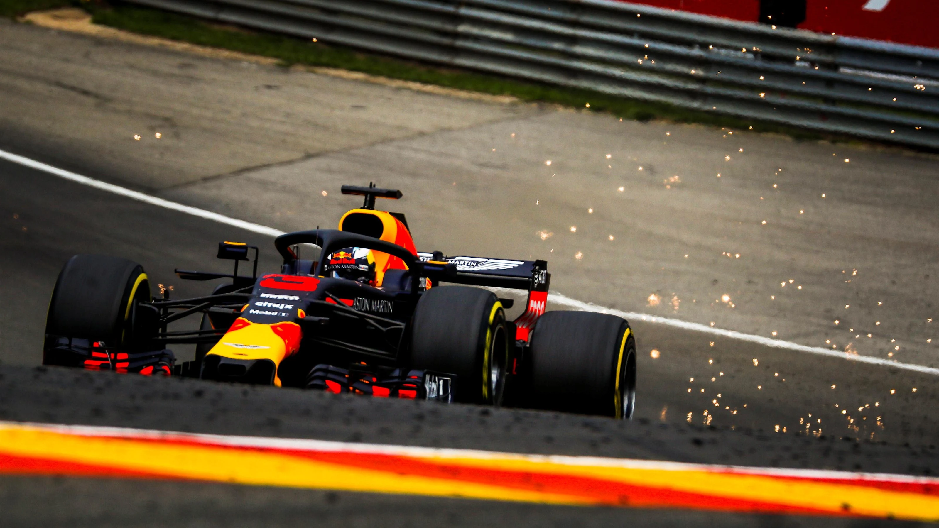 Daniel Ricciardo, Red Bull Racing RB14 at Formula One World Championship, Rd13, Belgian Grand Prix,