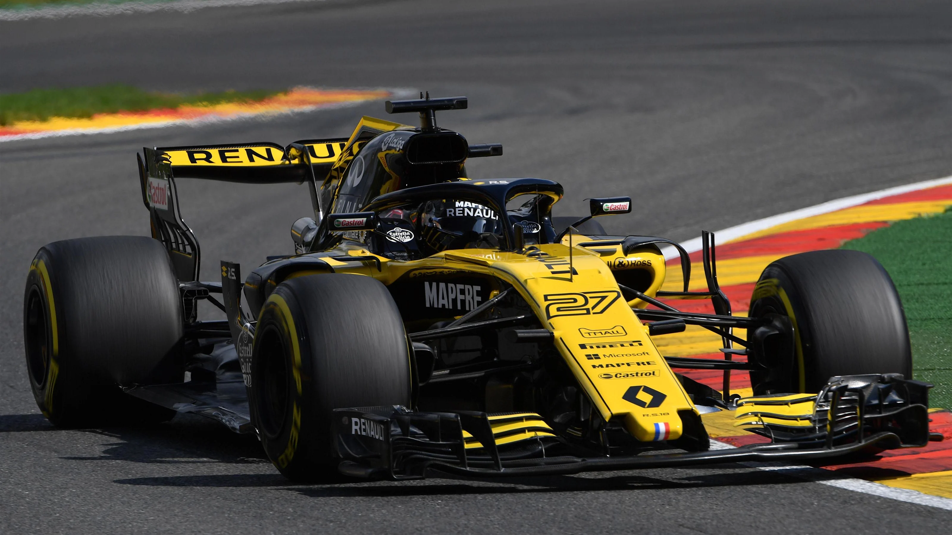 Nico Hulkenberg, Renault Sport F1 Team R.S. 18 at Formula One World Championship, Rd13, Belgian