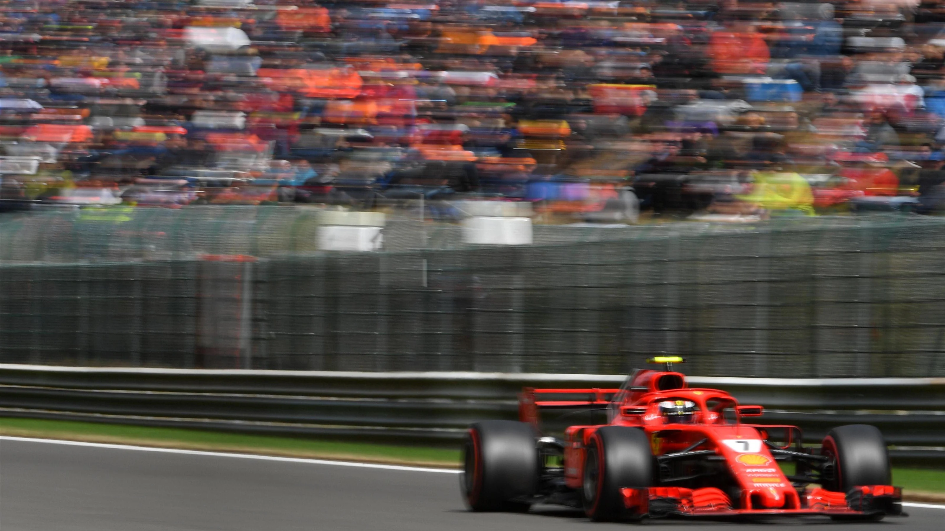 Kimi Raikkonen, Ferrari SF71H at Formula One World Championship, Rd13, Belgian Grand Prix,