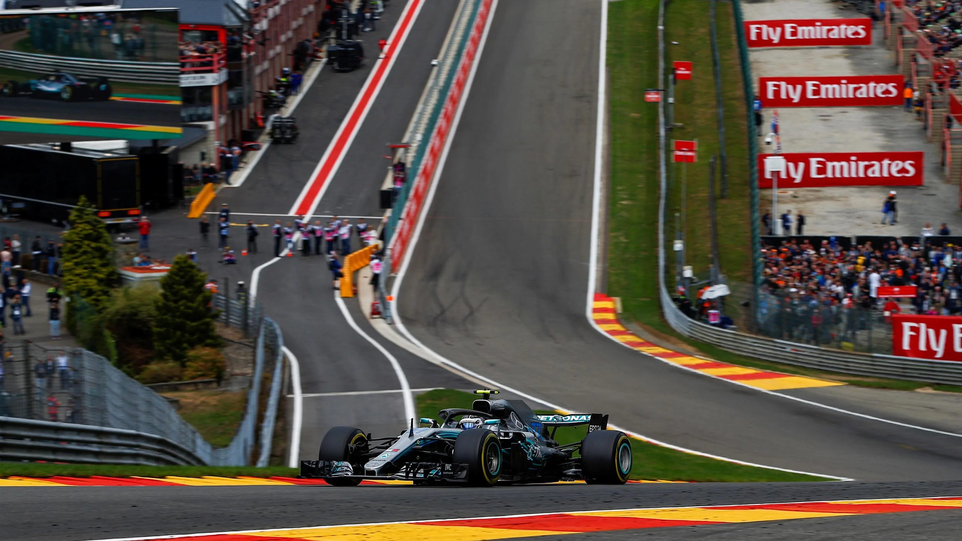 Valtteri Bottas, Mercedes AMG F1 W09 at Formula One World Championship, Rd13, Belgian Grand Prix,