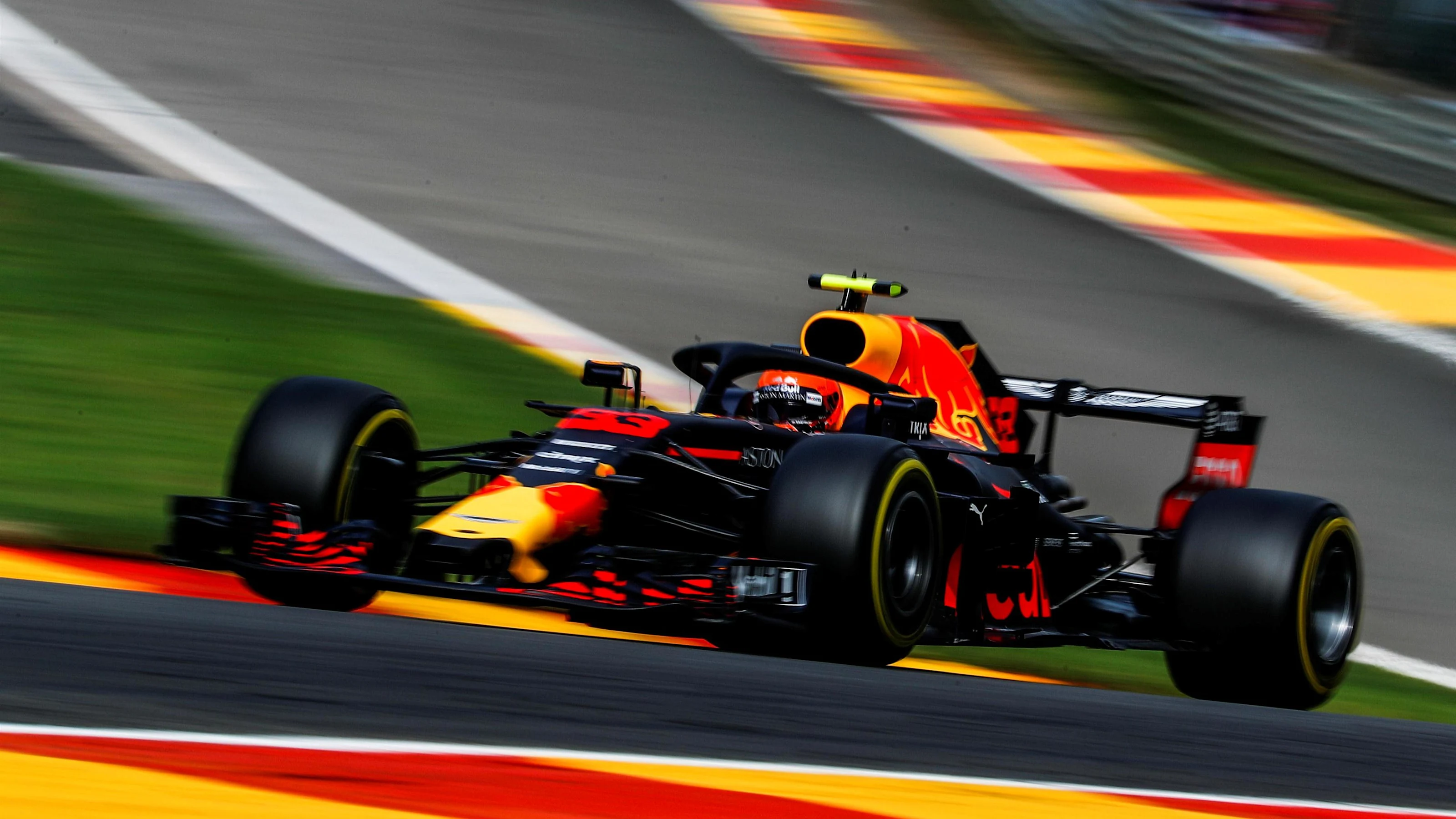 Max Verstappen, Red Bull Racing RB14 at Formula One World Championship, Rd13, Belgian Grand Prix,