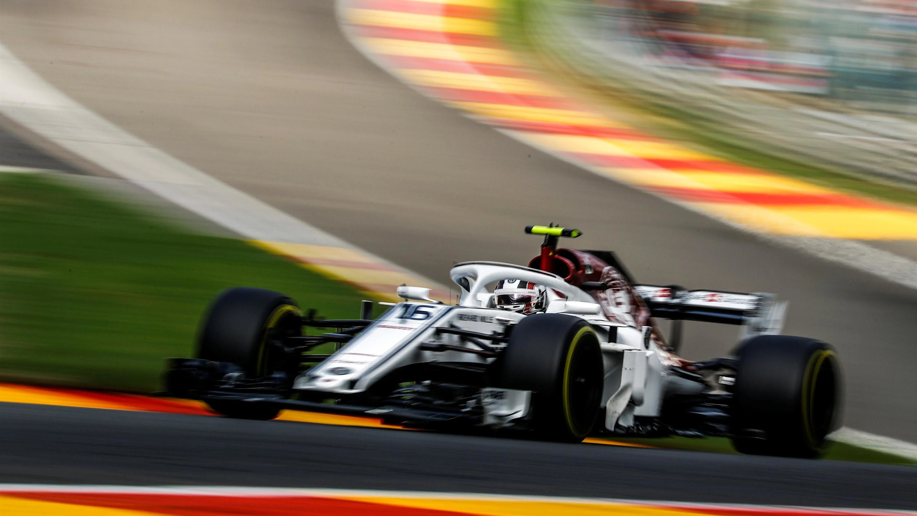Charles Leclerc, Alfa Romeo Sauber C37 at Formula One World Championship, Rd13, Belgian Grand Prix,