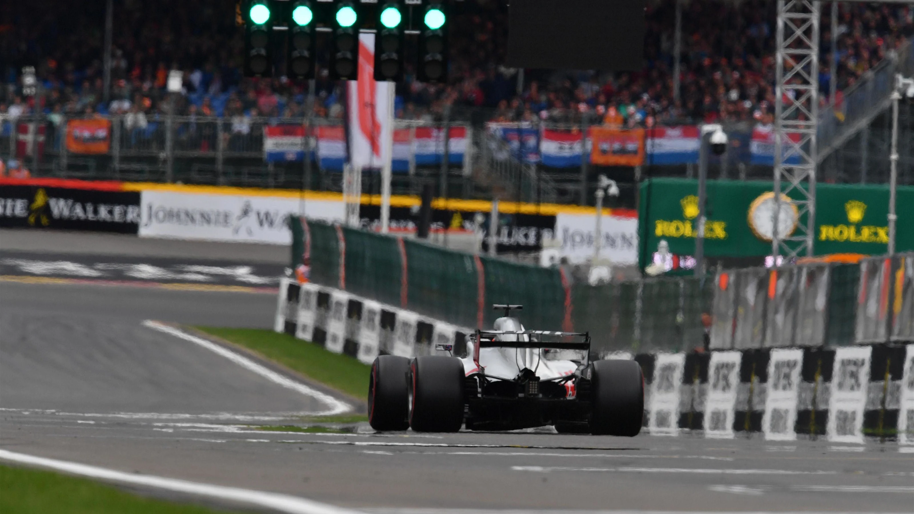 Romain Grosjean, Haas F1 Team VF-18 at Formula One World Championship, Rd13, Belgian Grand Prix,