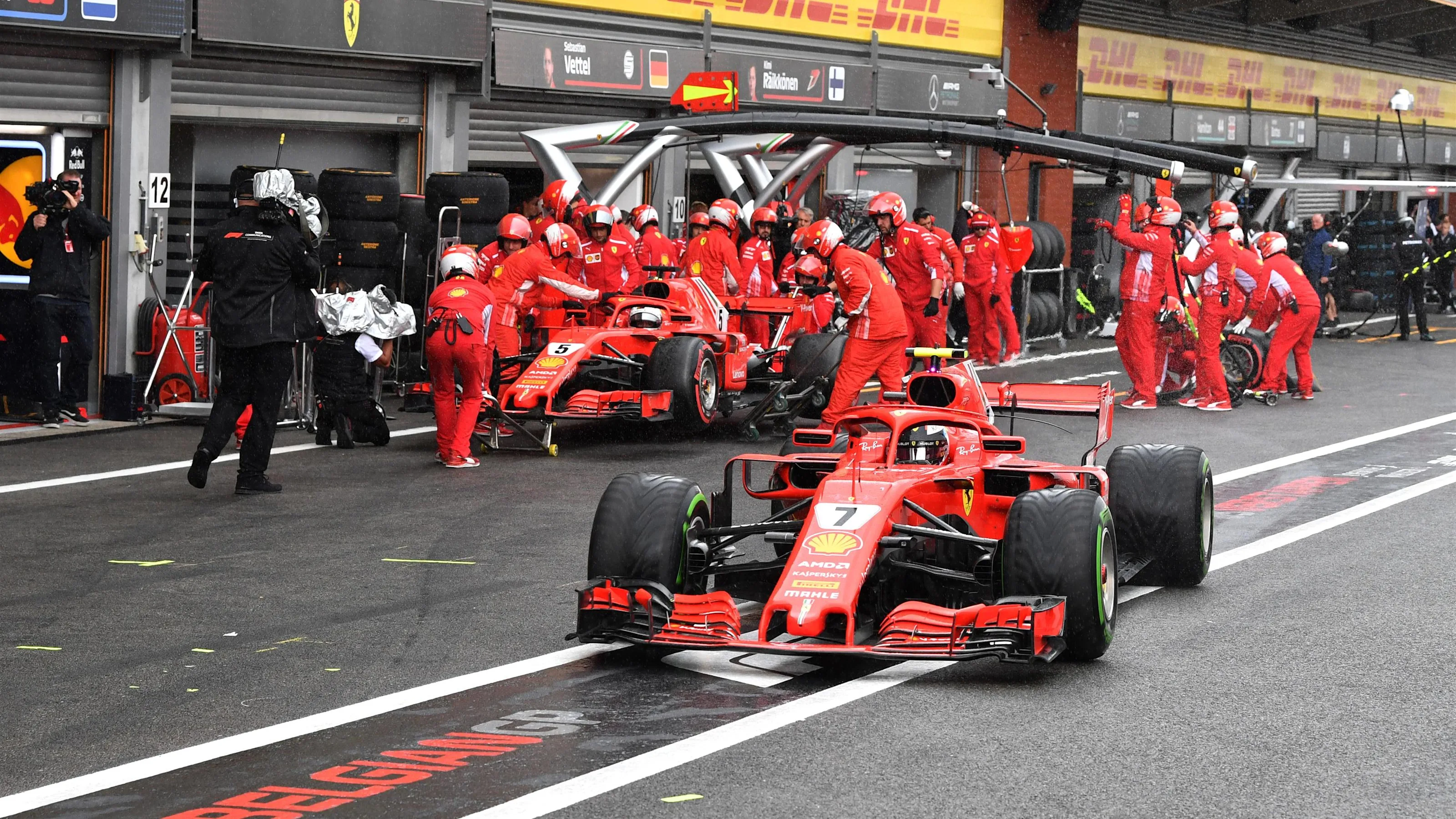 Kimi Raikkonen, Ferrari SF71H at Formula One World Championship, Rd13, Belgian Grand Prix,