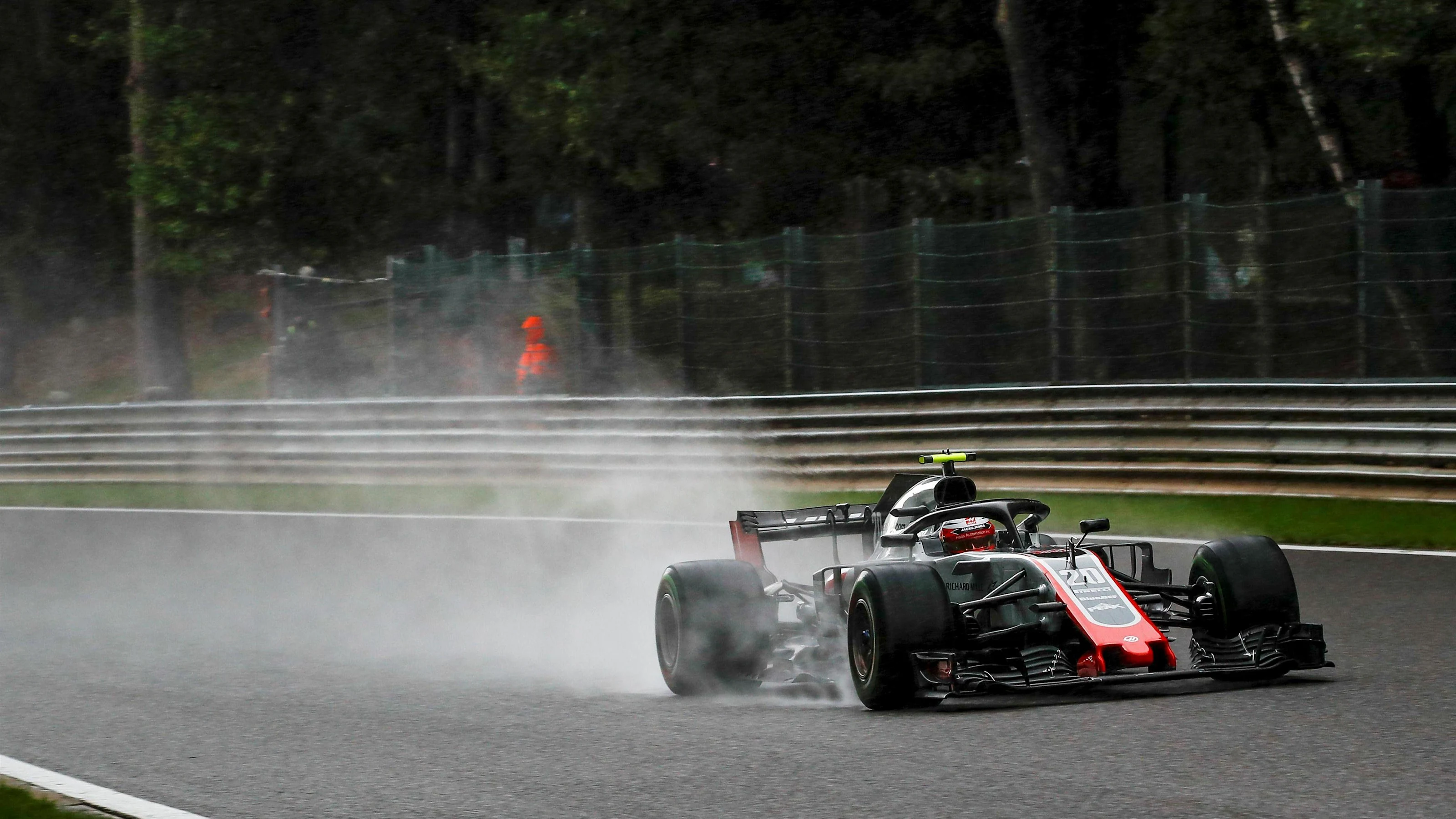 Kevin Magnussen, Haas F1 Team VF-18 at Formula One World Championship, Rd13, Belgian Grand Prix,
