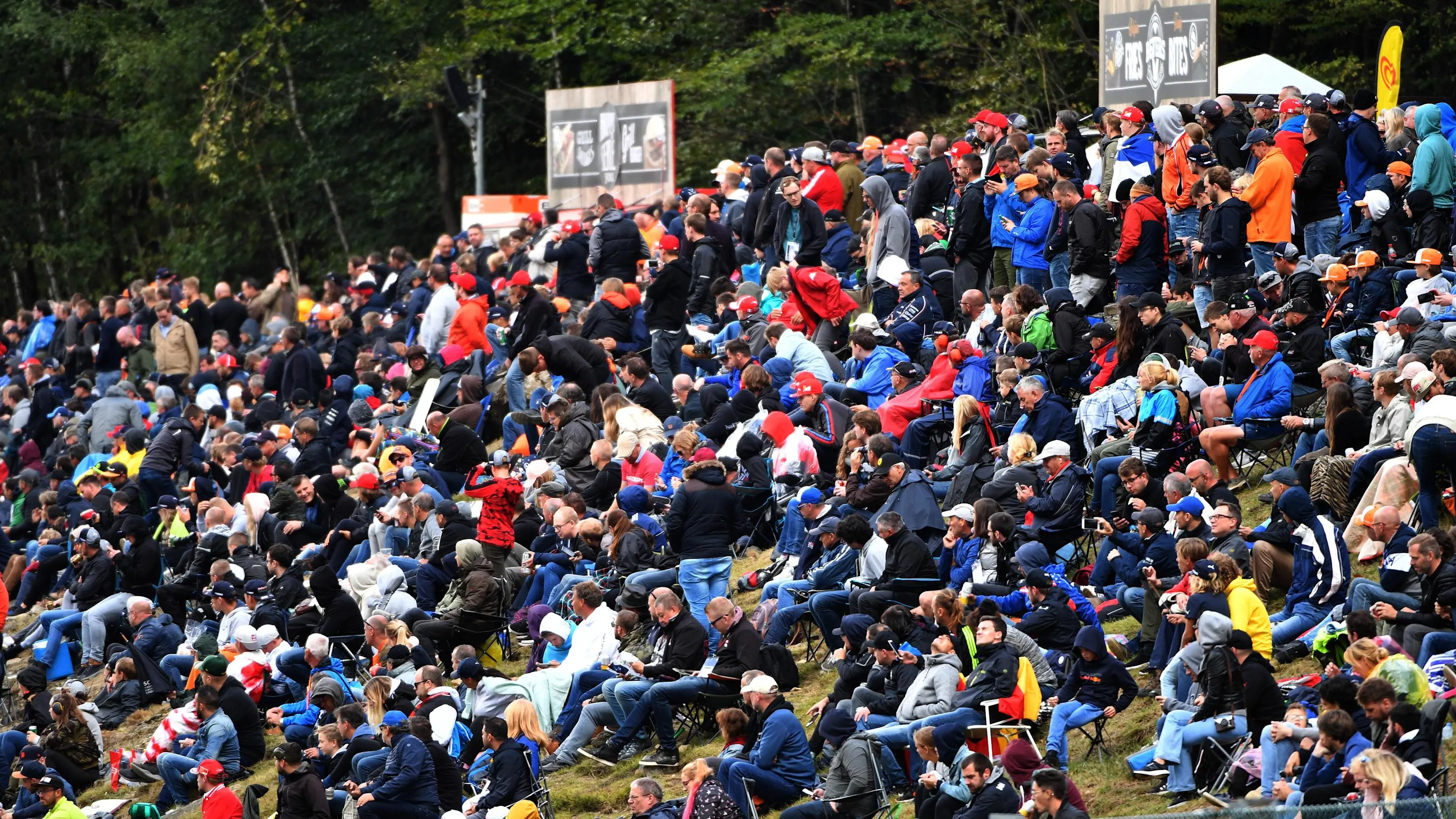 Fans at Formula One World Championship, Rd13, Belgian Grand Prix, Qualifying, Spa Francorchamps,