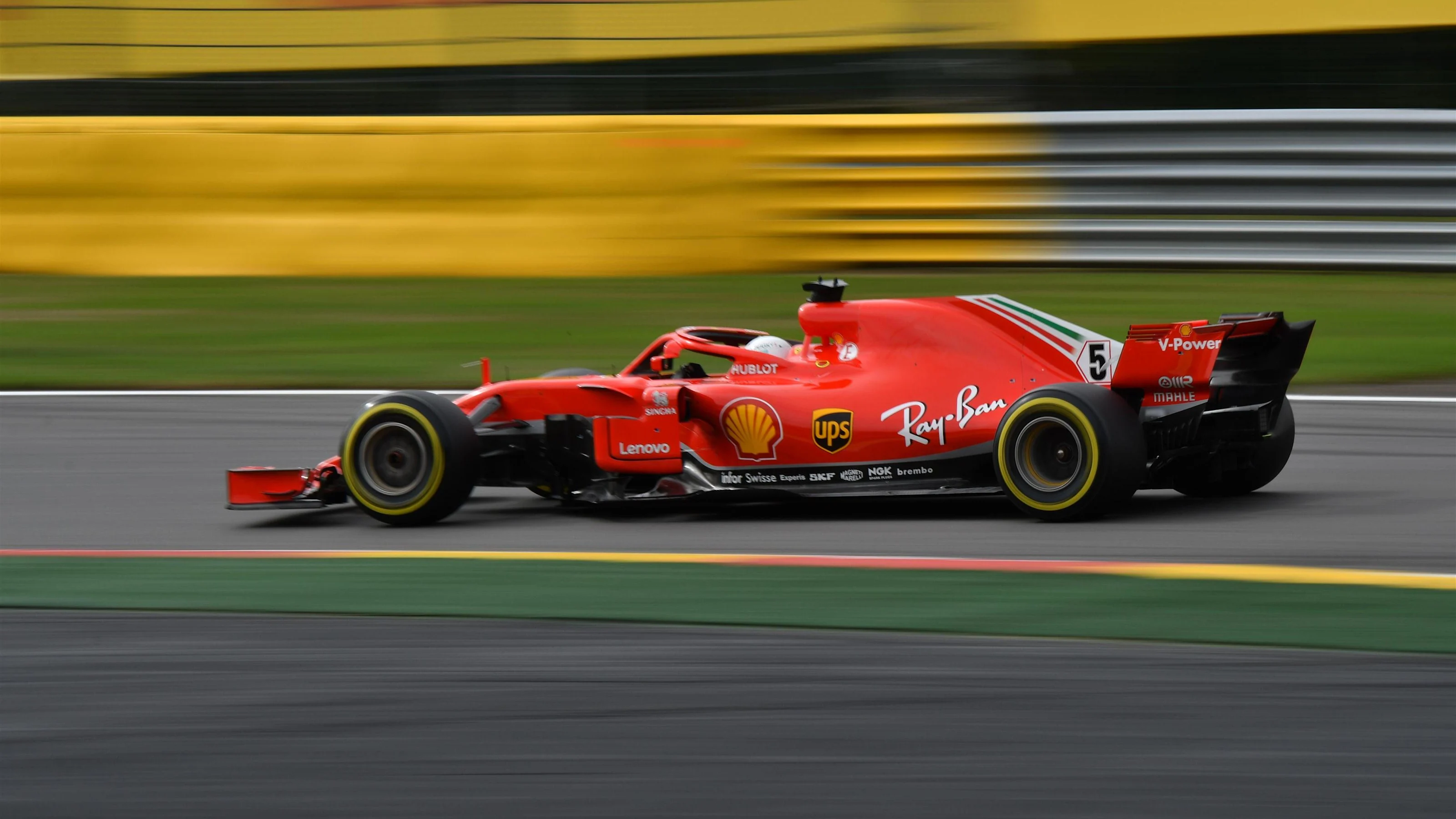 Sebastian Vettel, Ferrari SF71H at Formula One World Championship, Rd13, Belgian Grand Prix, Race,