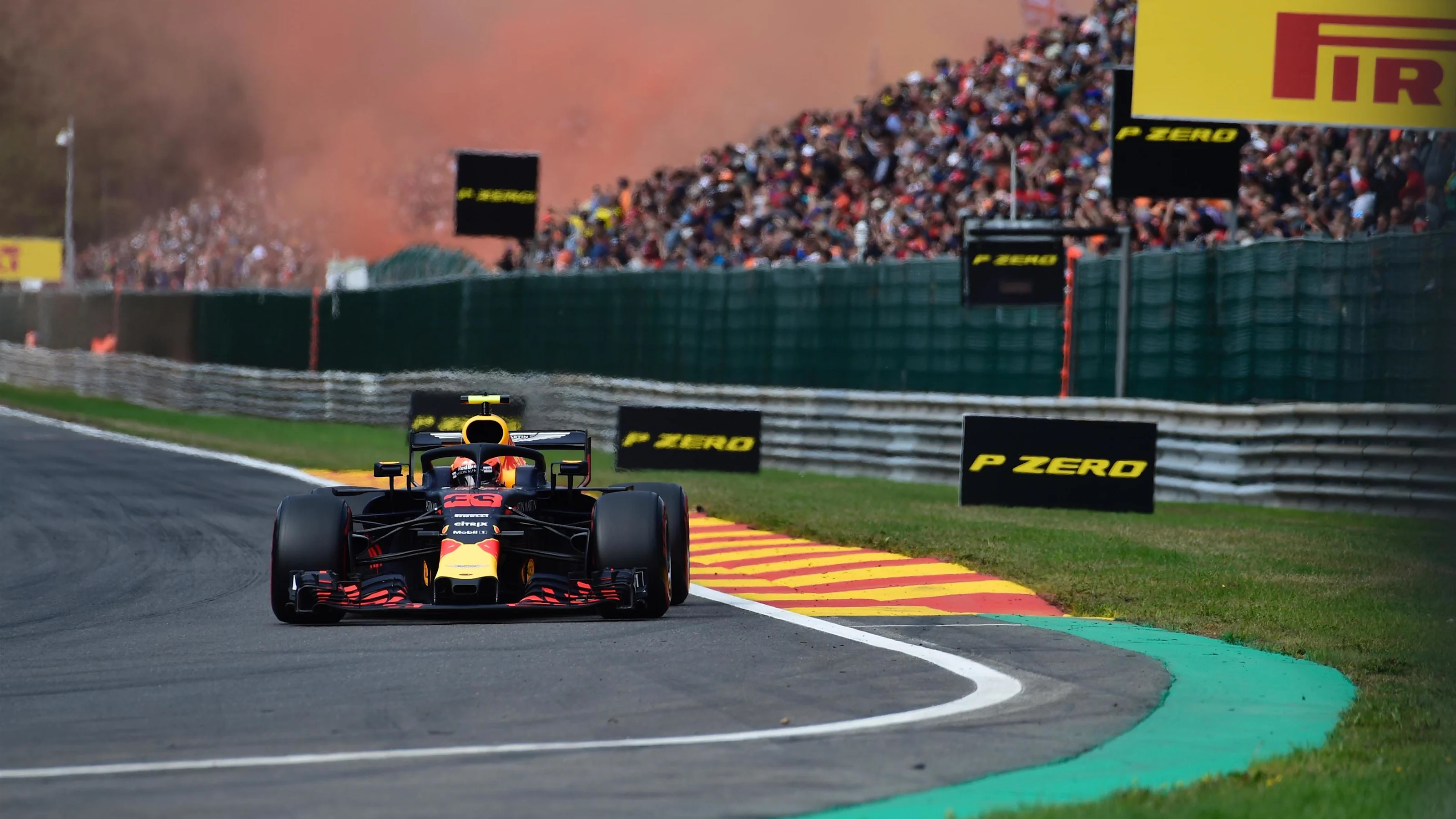 Max Verstappen, Red Bull Racing RB14 at Formula One World Championship, Rd13, Belgian Grand Prix,