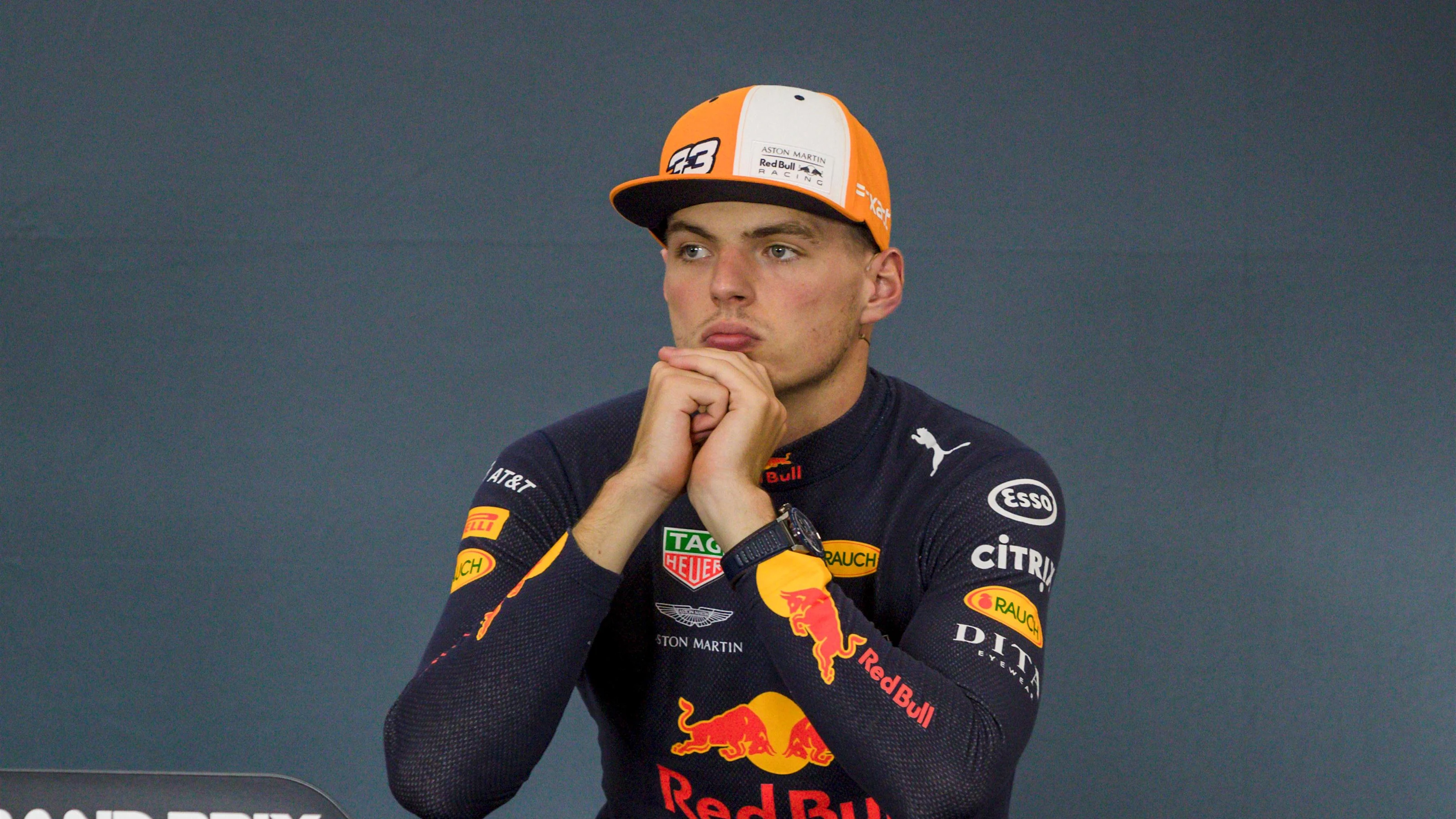 Max Verstappen, Red Bull Racing in the press confrence at Formula One World Championship, Rd13,