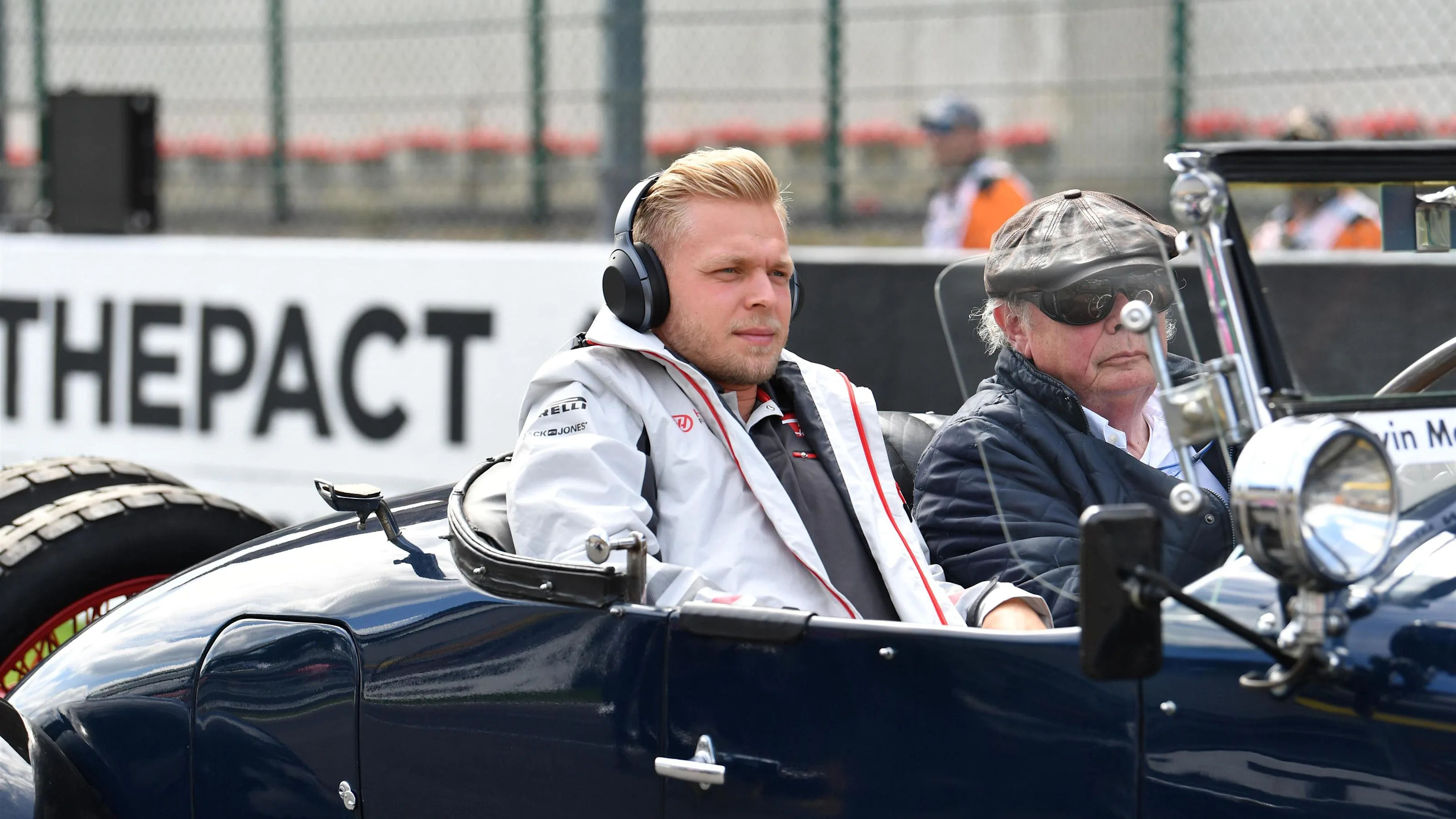 Kevin Magnussen, Haas F1 Team on the drivers parade at Formula One World Championship, Rd13,