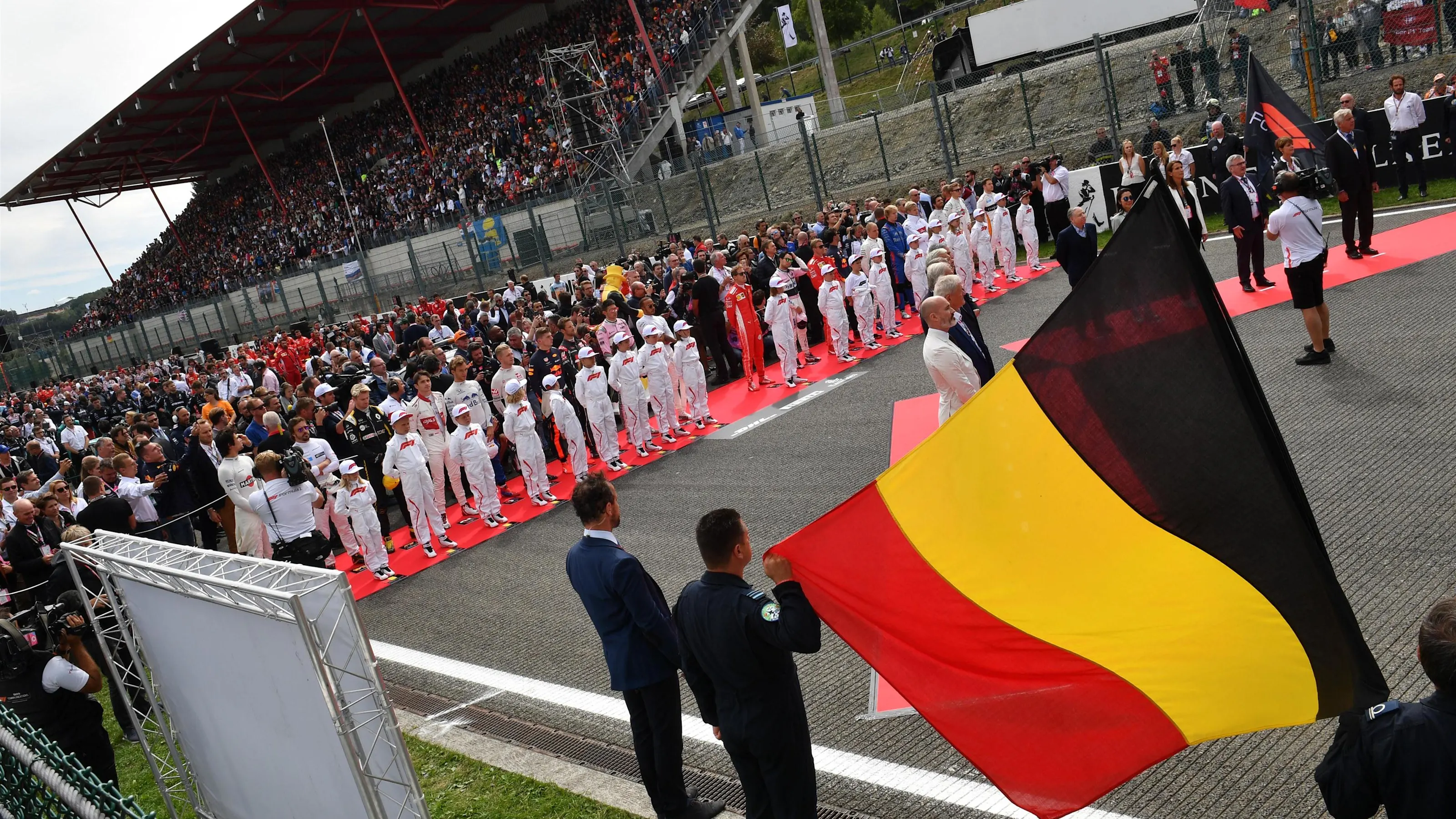 Grid at Formula One World Championship, Rd13, Belgian Grand Prix, Race, Spa Francorchamps, Belgium,