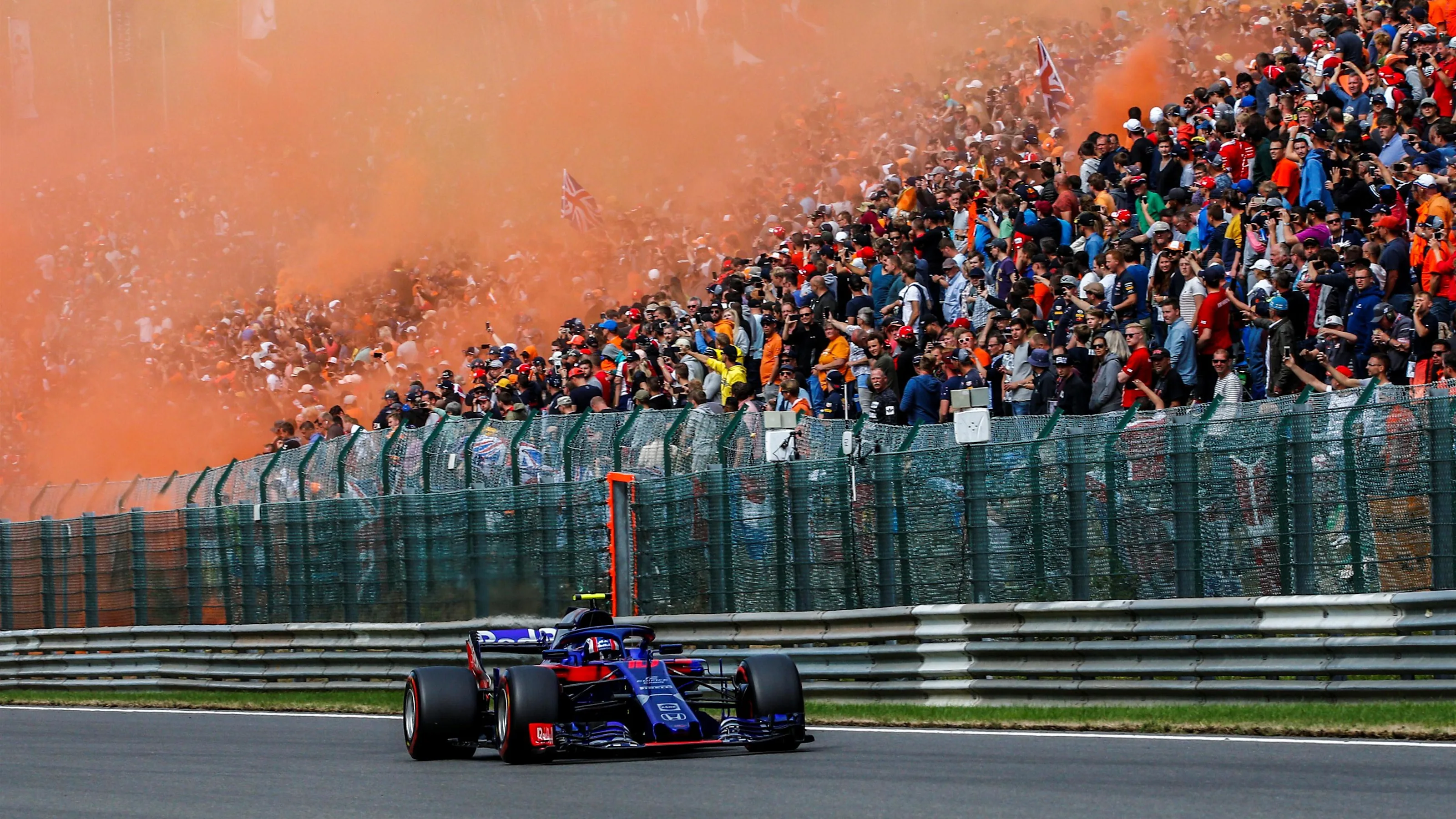Pierre Gasly, Scuderia Toro Rosso STR13 at Formula One World Championship, Rd13, Belgian Grand