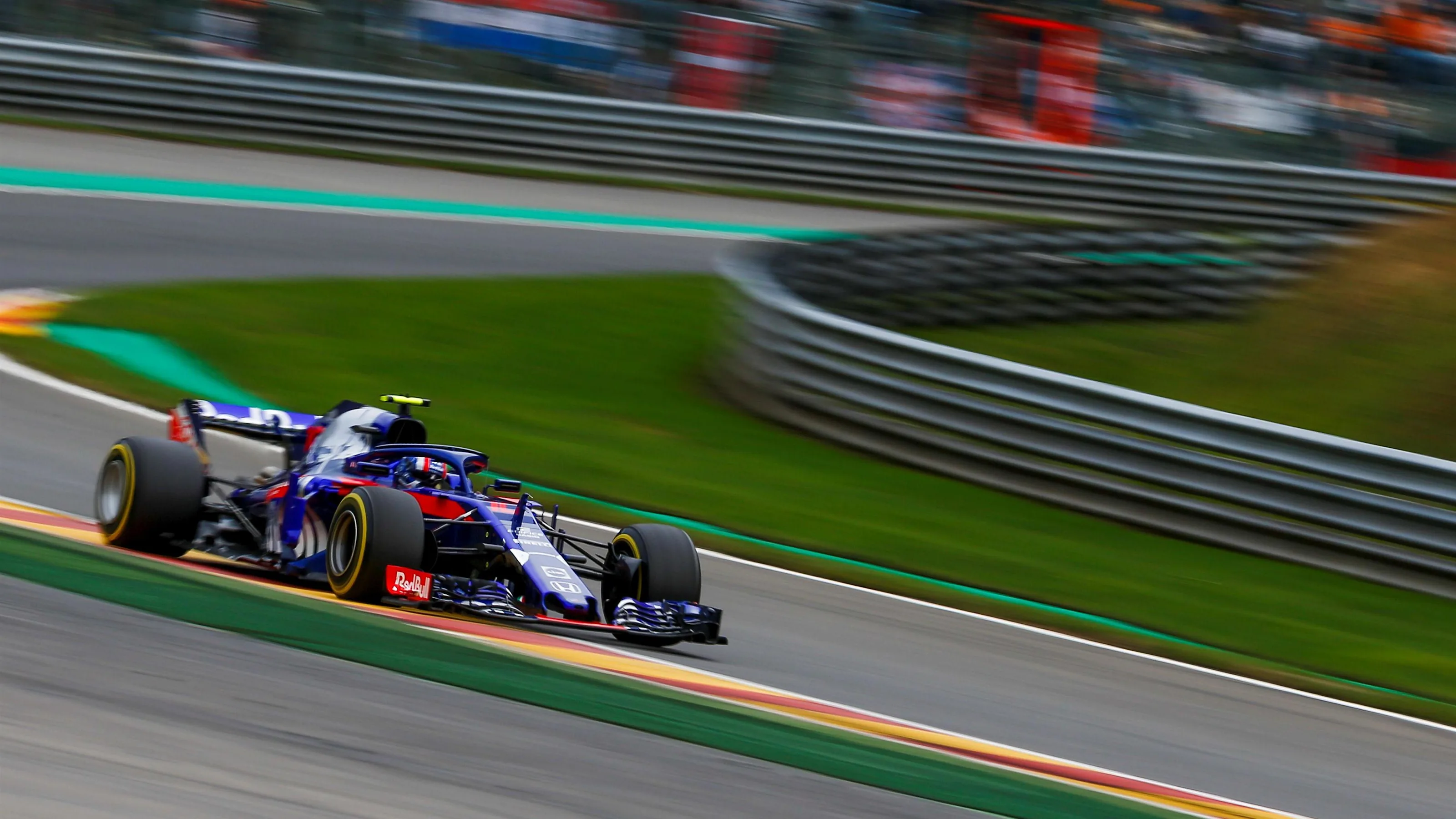Pierre Gasly, Scuderia Toro Rosso STR13 at Formula One World Championship, Rd13, Belgian Grand