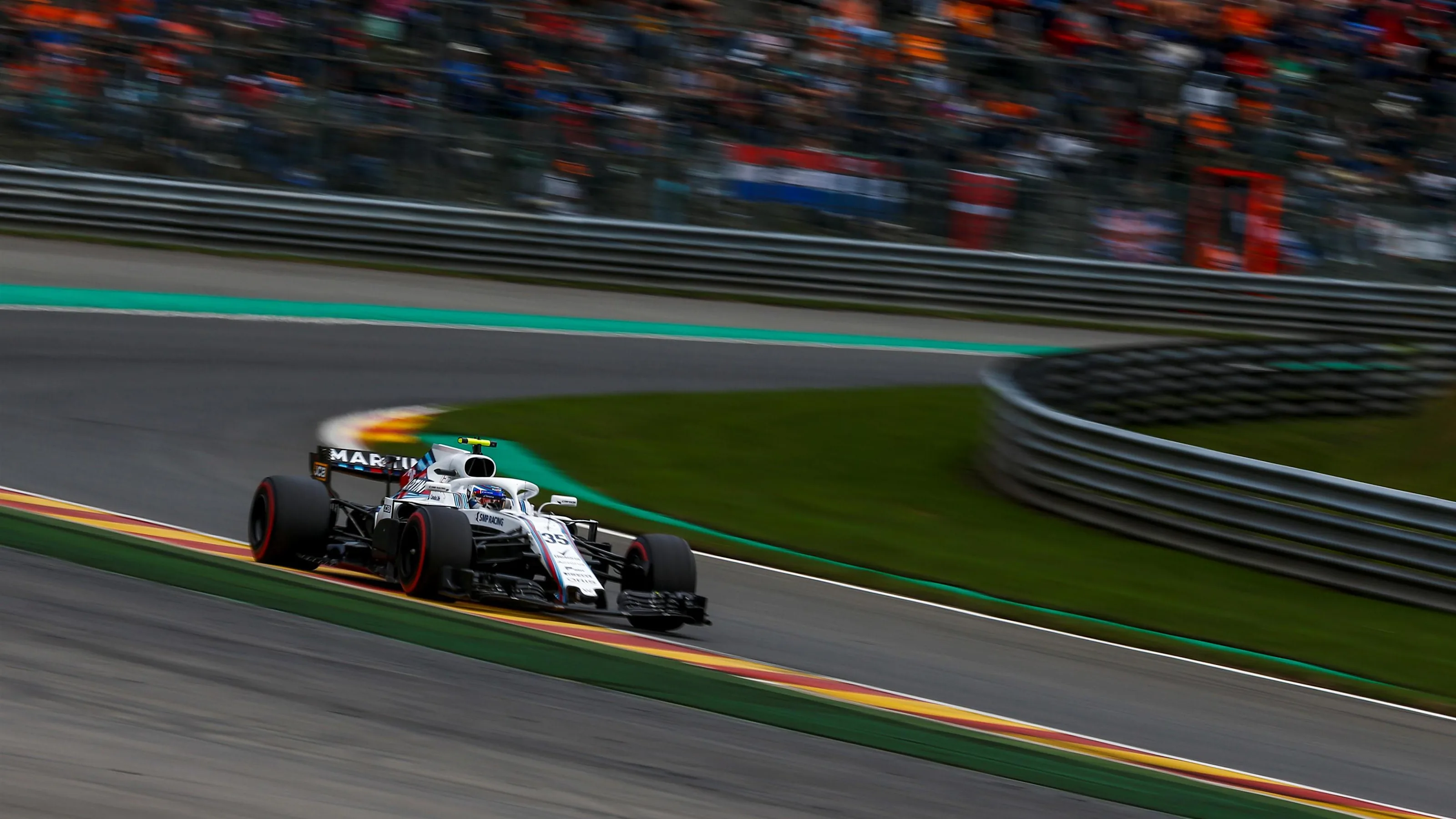 Sergey Sirotkin, Williams FW41 at Formula One World Championship, Rd13, Belgian Grand Prix, Race,