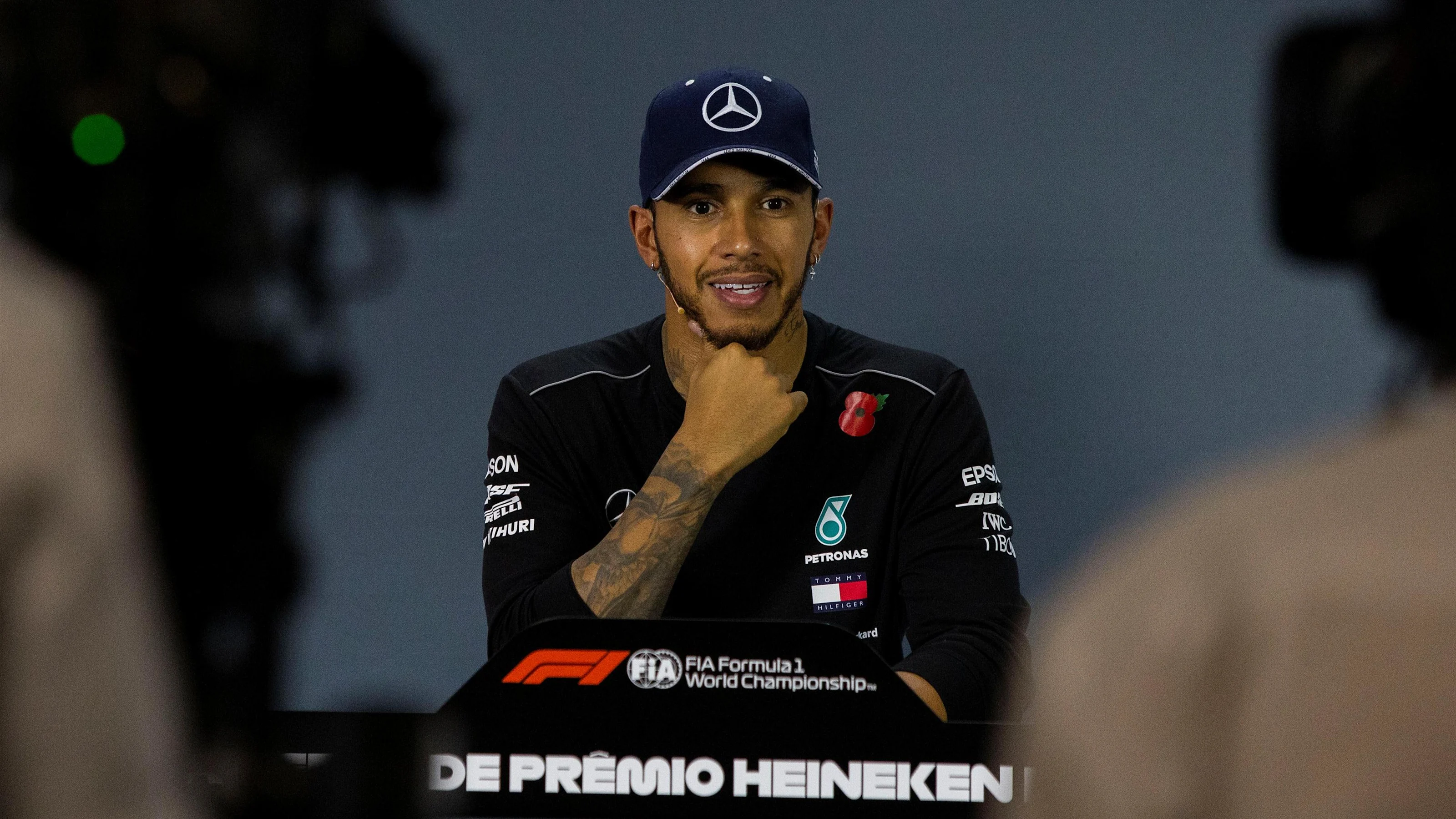 Lewis Hamilton, Mercedes AMG F1 in Press Conference at Formula One World Championship, Rd20,