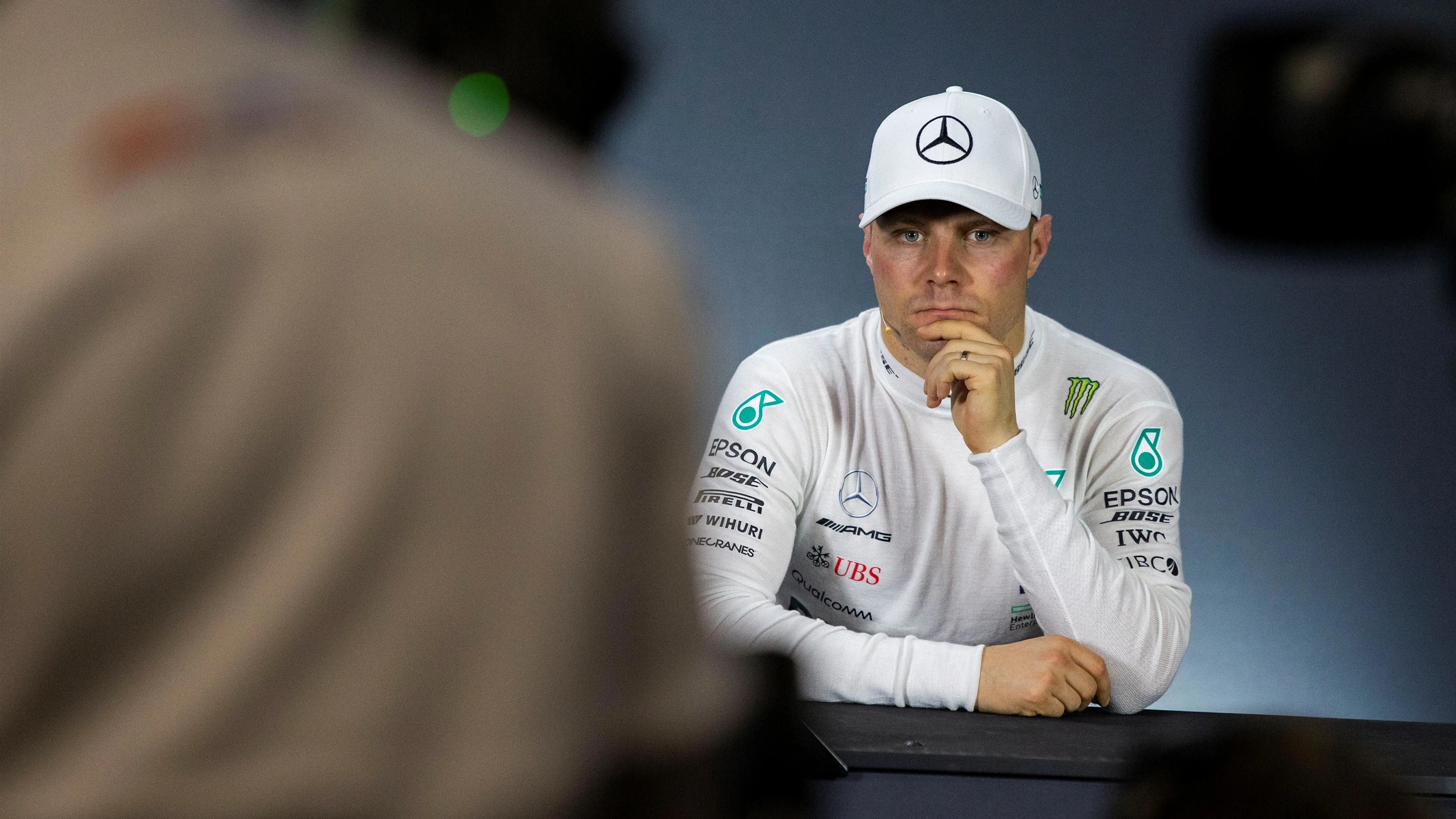 Valtteri Bottas, Mercedes AMG F1 in Press Conference at Formula One World Championship, Rd20,
