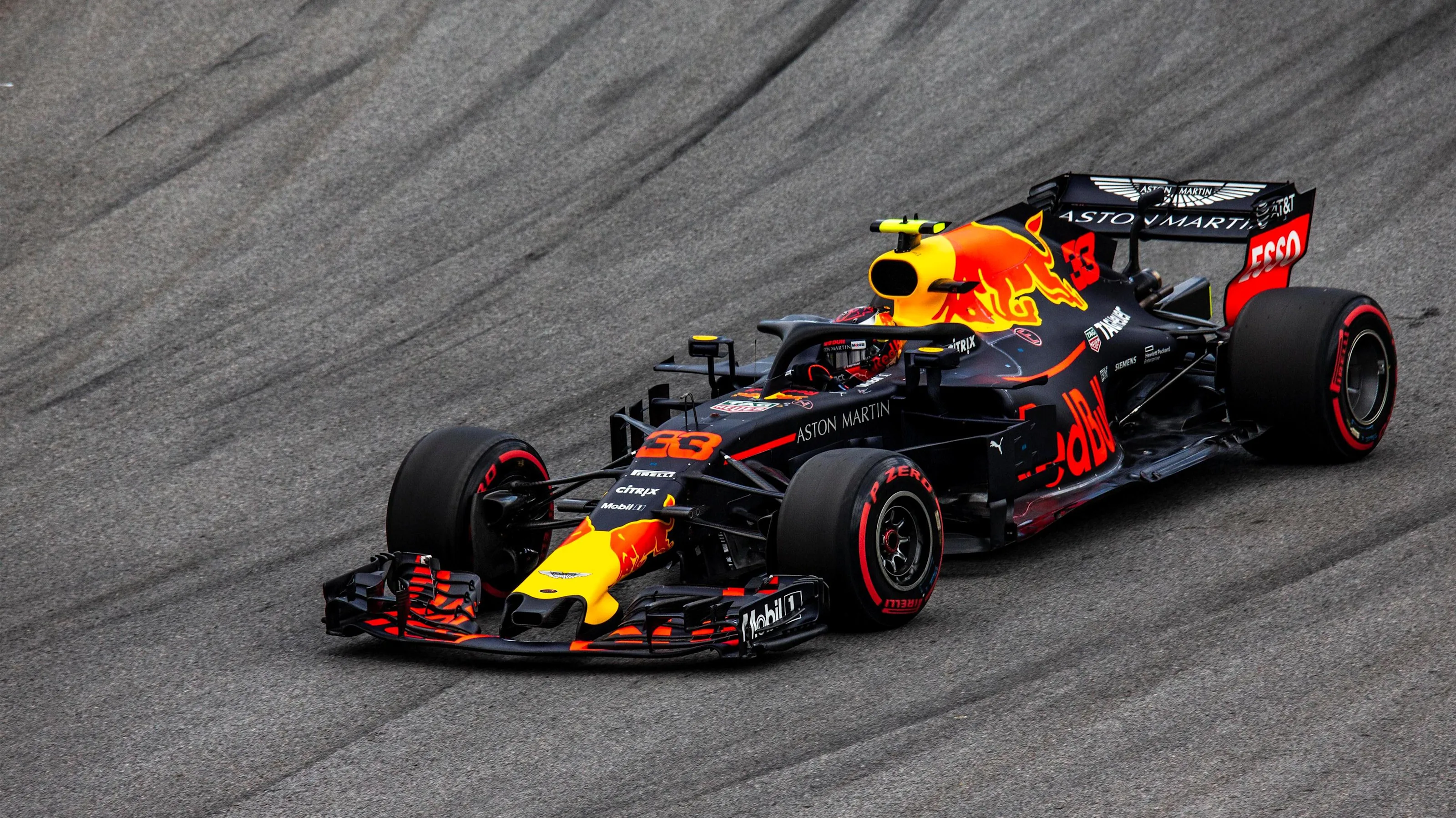 Max Verstappen, Red Bull Racing RB14 at Formula One World Championship, Rd20, Brazilian Grand Prix,