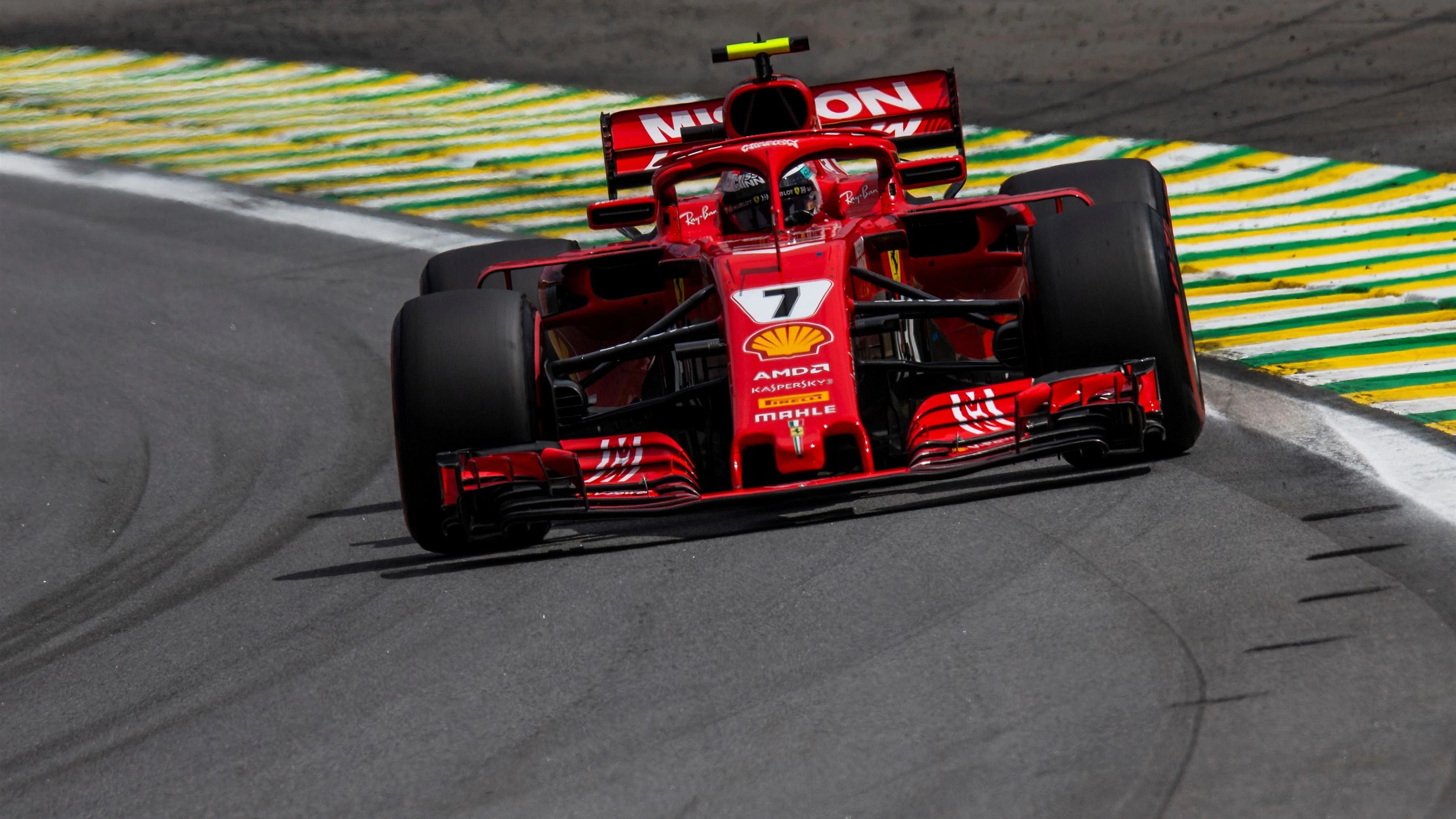 Kimi Raikkonen, Ferrari SF71H at Formula One World Championship, Rd20, Brazilian Grand Prix,