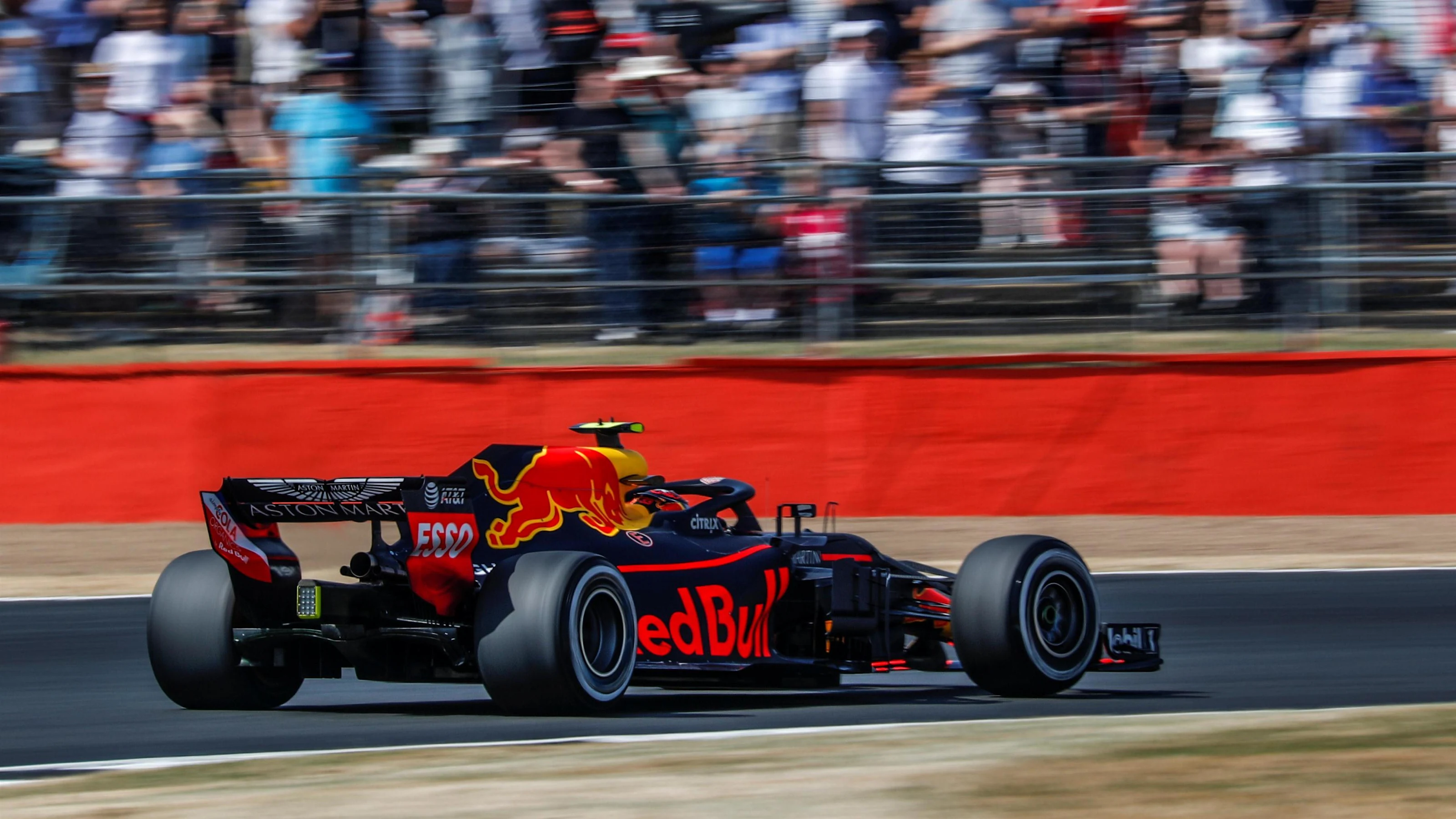 Max Verstappen (NED) Red Bull Racing RB14 at Formula One World Championship, Rd10, British Grand