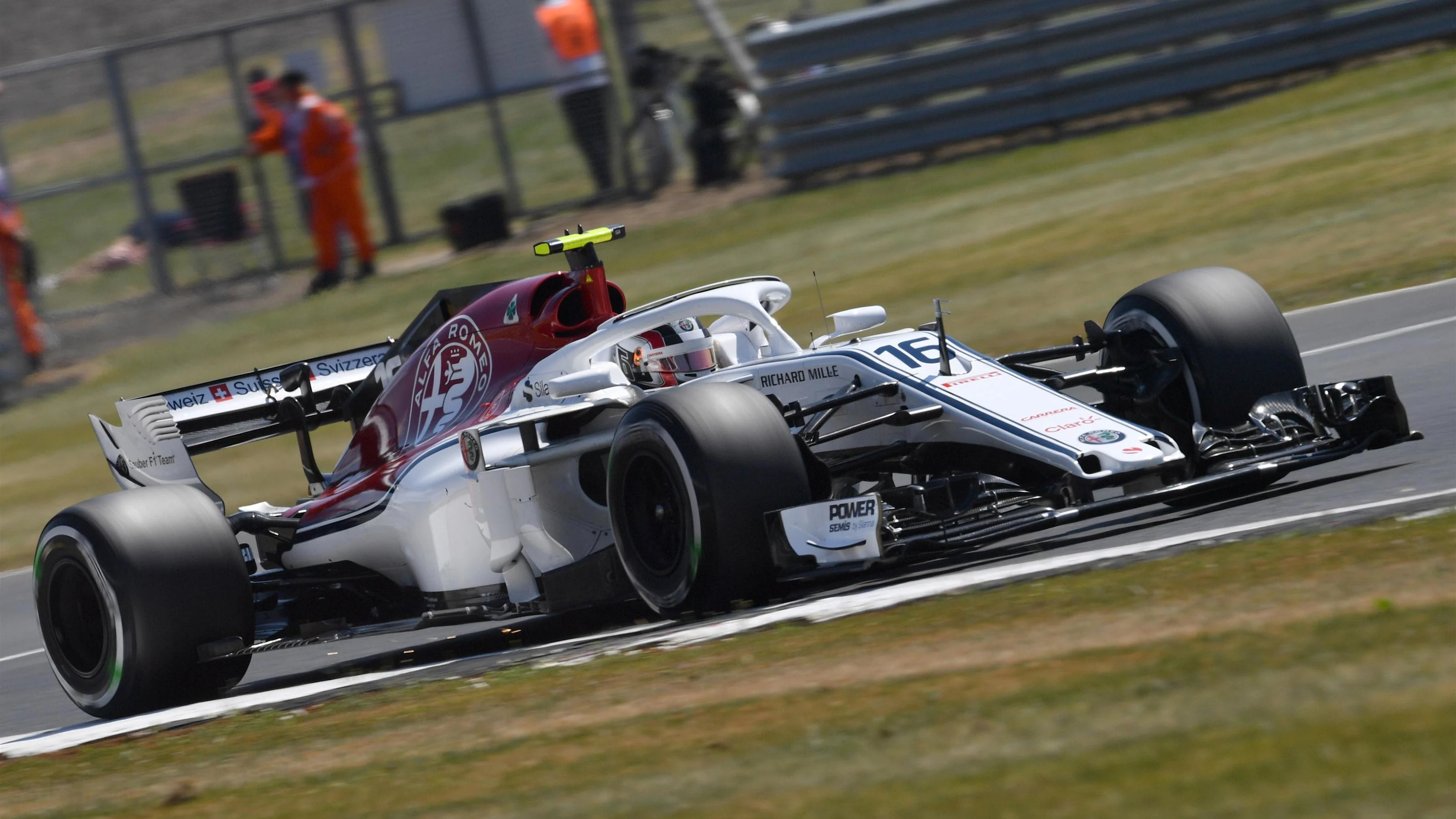 Charles Leclerc (MON) Alfa Romeo Sauber C37 at Formula One World Championship, Rd10, British Grand