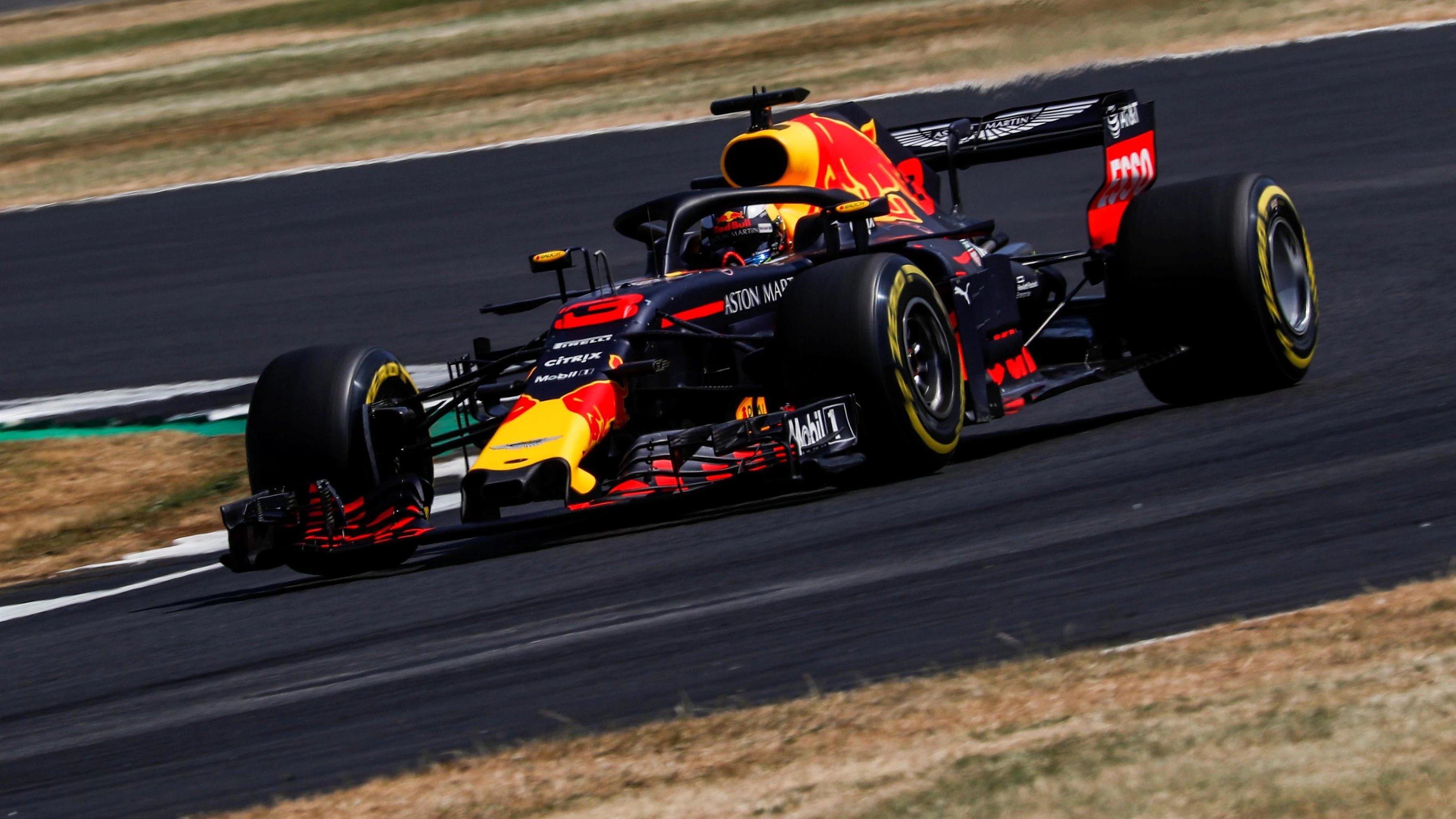 Daniel Ricciardo (AUS) Red Bull Racing RB14 at Formula One World Championship, Rd10, British Grand