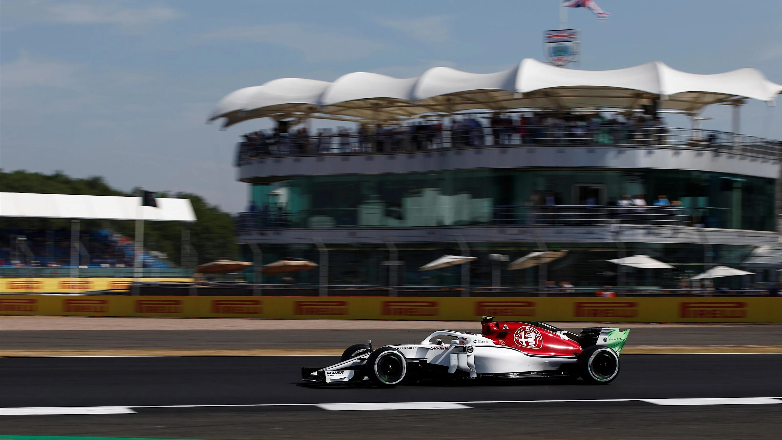 Charles Leclerc (MON) Alfa Romeo Sauber C37 at Formula One World Championship, Rd10, British Grand