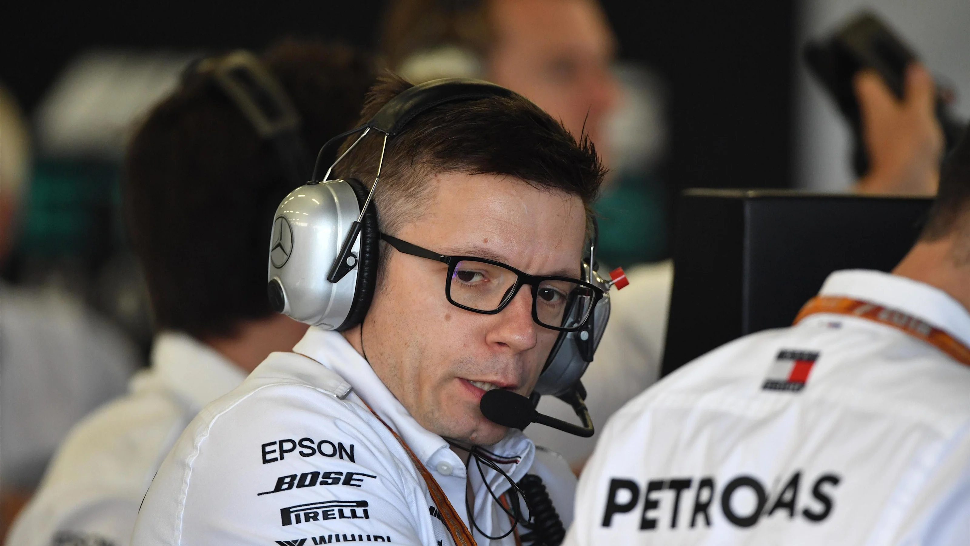 Peter Bonnington (GBR) Mercedes AMG F1 Race Engineer at Formula One World Championship, Rd10,
