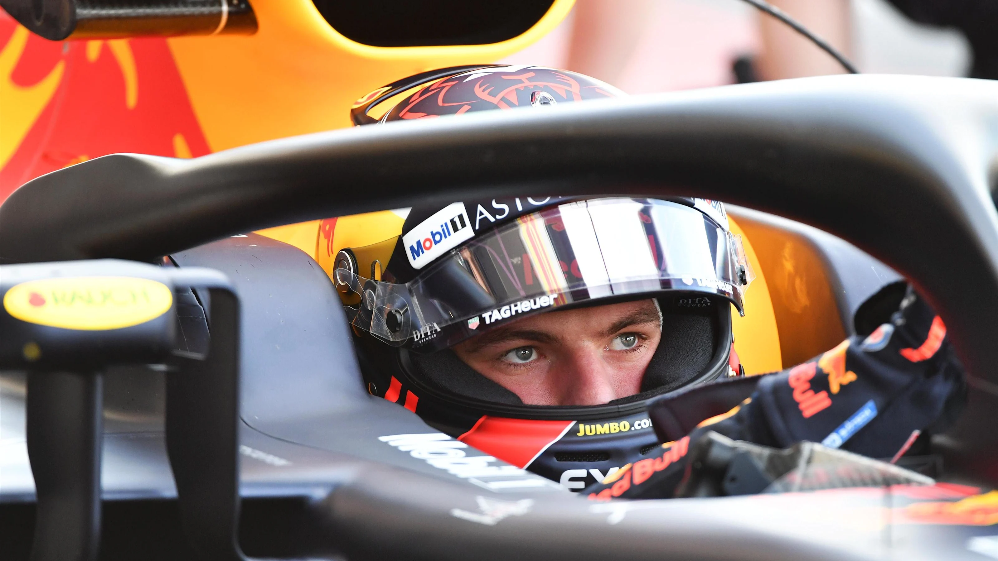 Max Verstappen (NED) Red Bull Racing RB14 at Formula One World Championship, Rd10, British Grand
