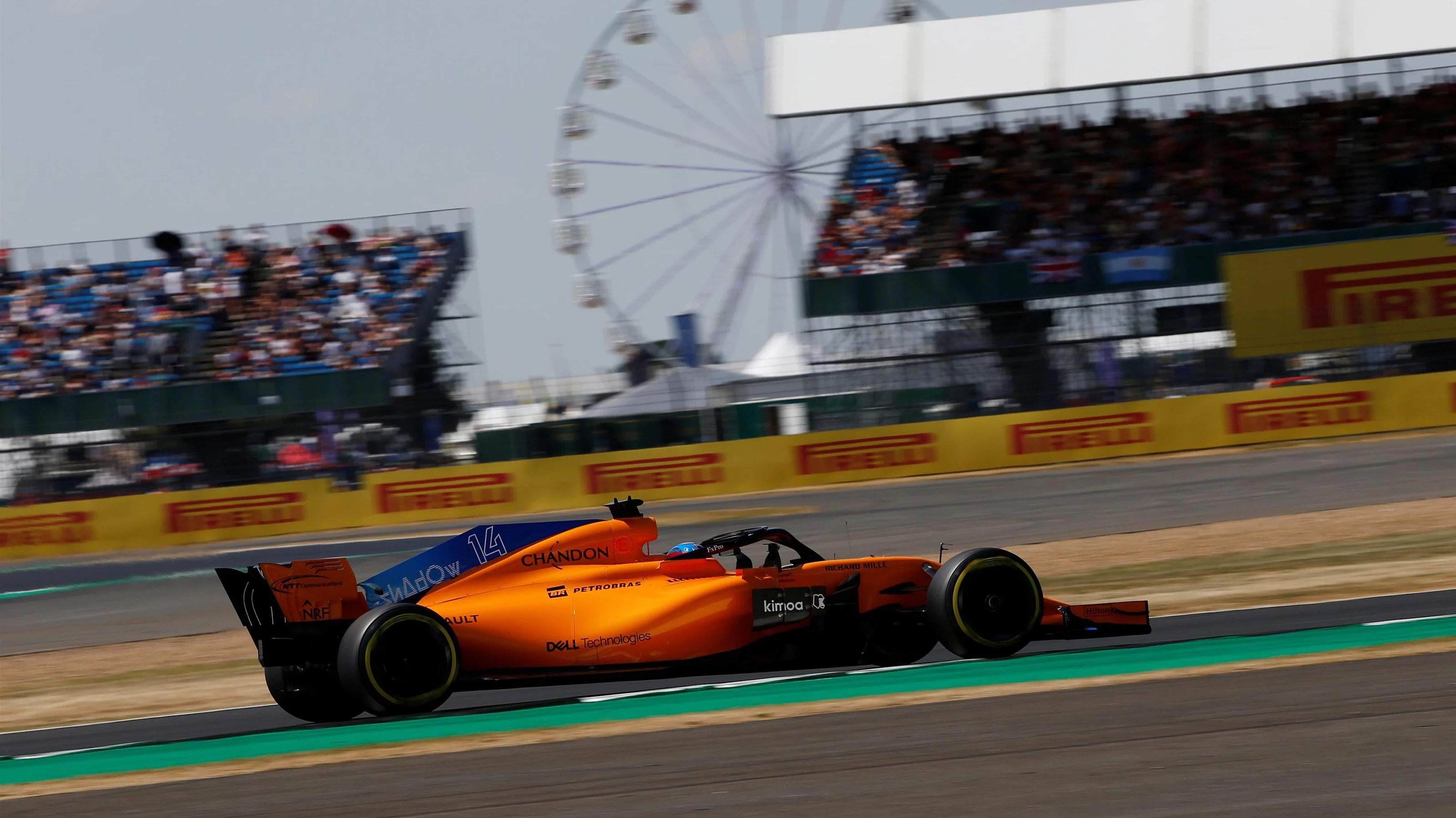 Fernando Alonso (ESP) McLaren MCL33 at Formula One World Championship, Rd10, British Grand Prix,
