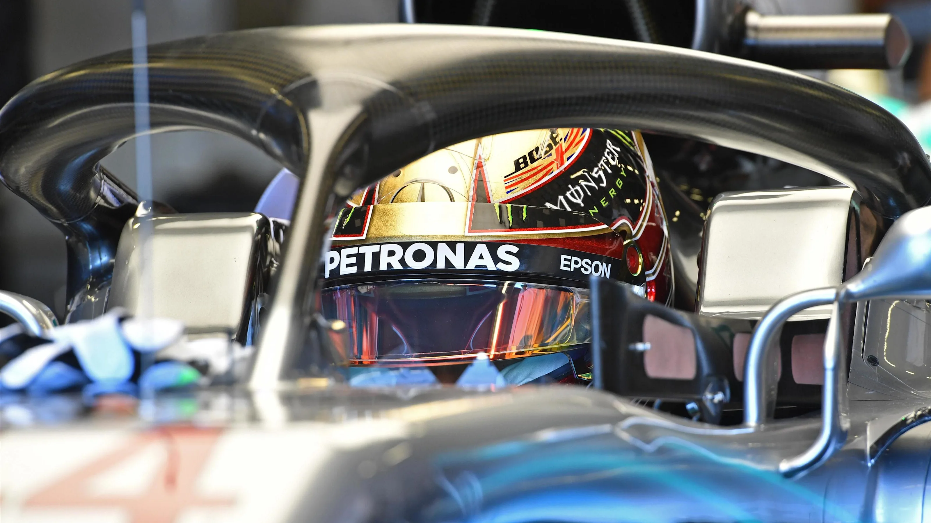 Lewis Hamilton (GBR) Mercedes-AMG F1 W09 EQ Power+ at Formula One World Championship, Rd10, British