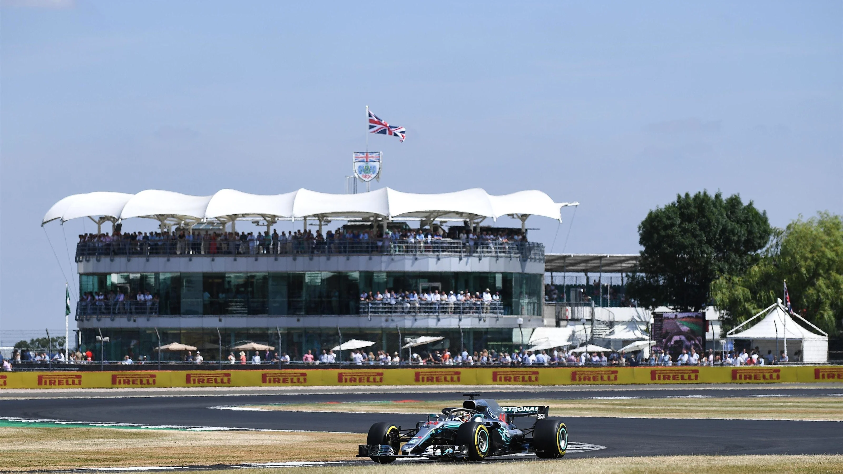 Lewis Hamilton (GBR) Mercedes-AMG F1 W09 EQ Power+ at Formula One World Championship, Rd10, British