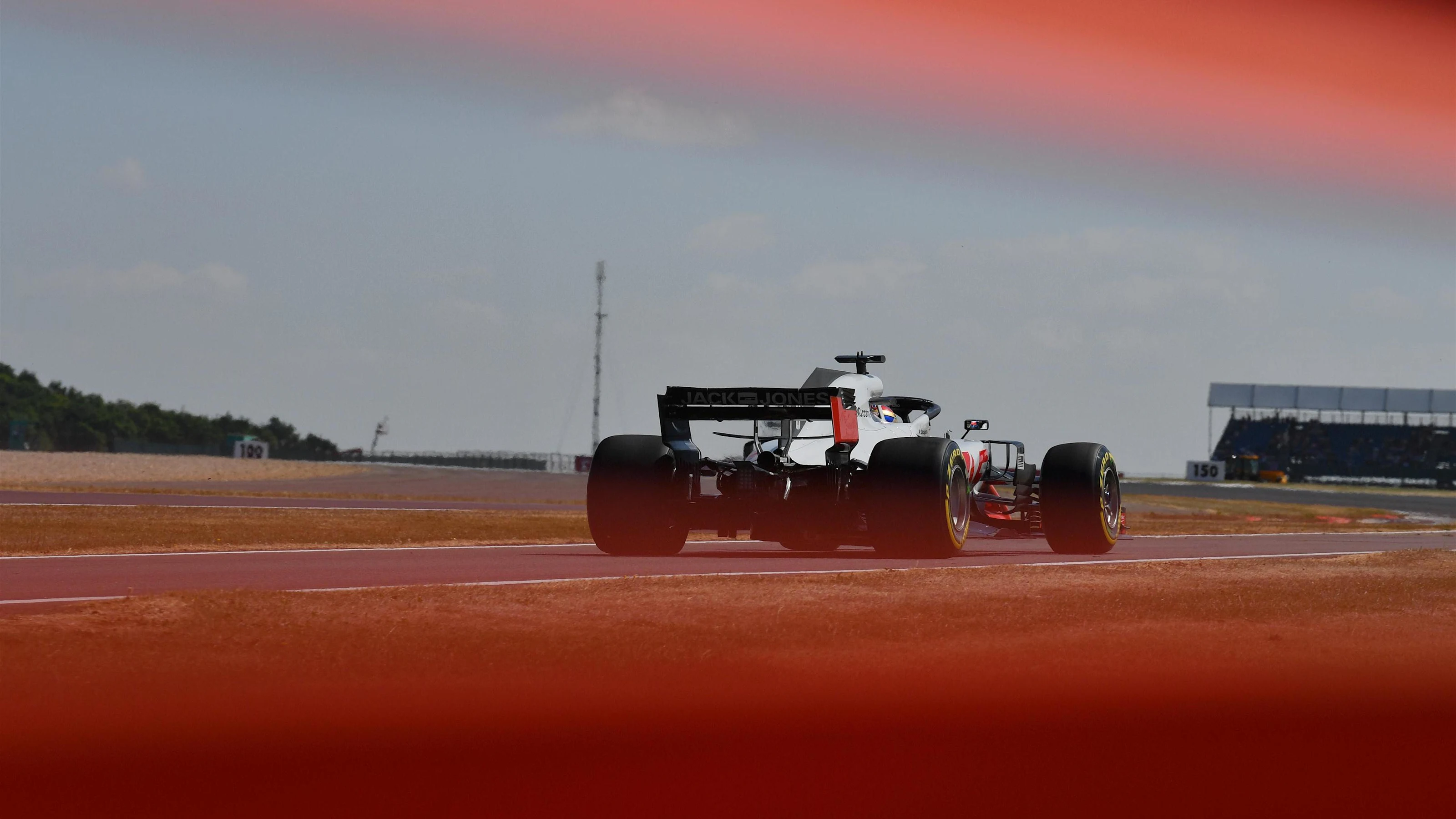 Romain Grosjean (FRA) Haas VF-18 at Formula One World Championship, Rd10, British Grand Prix,