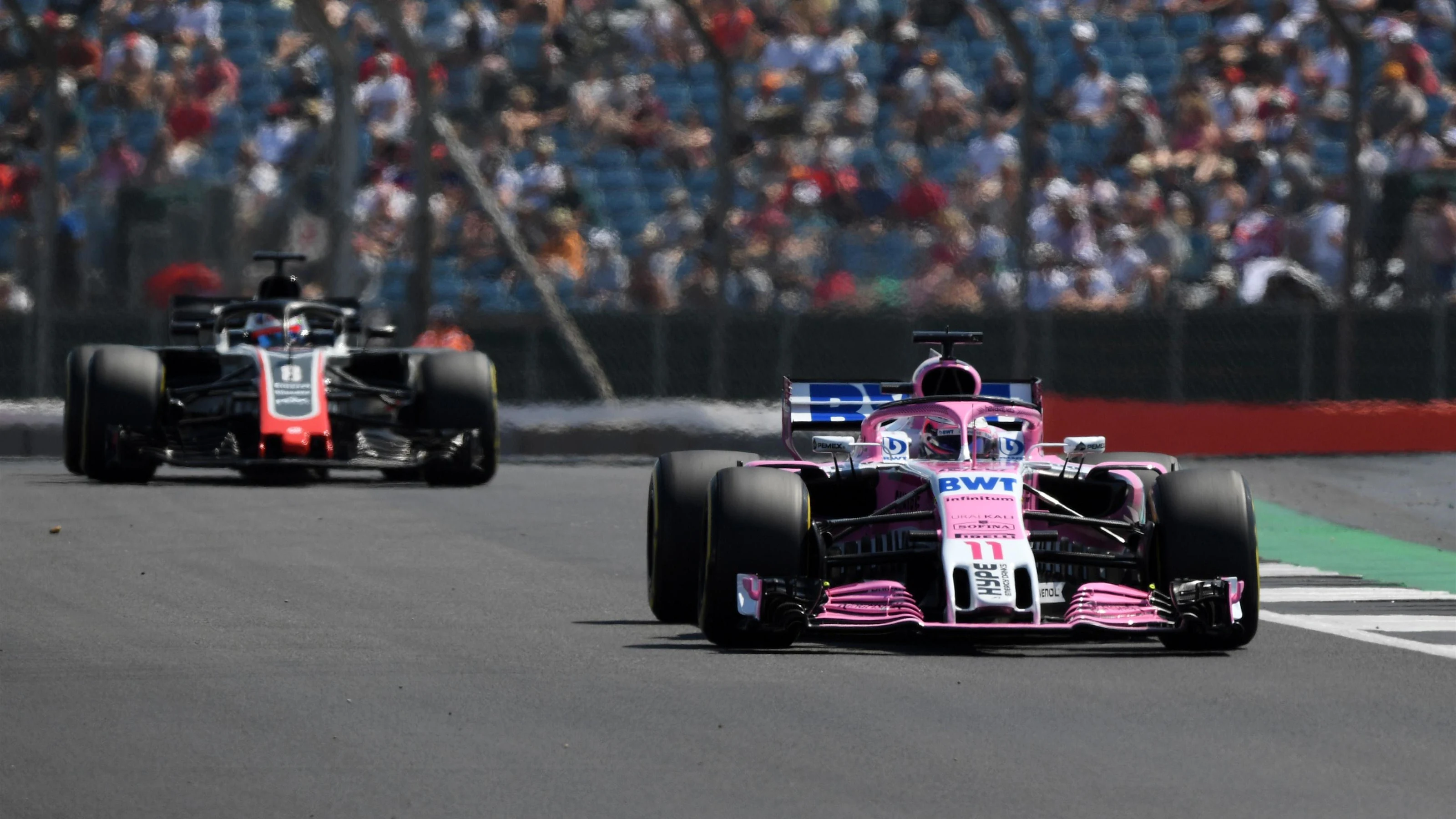 Sergio Perez (MEX) Force India VJM11 at Formula One World Championship, Rd10, British Grand Prix,