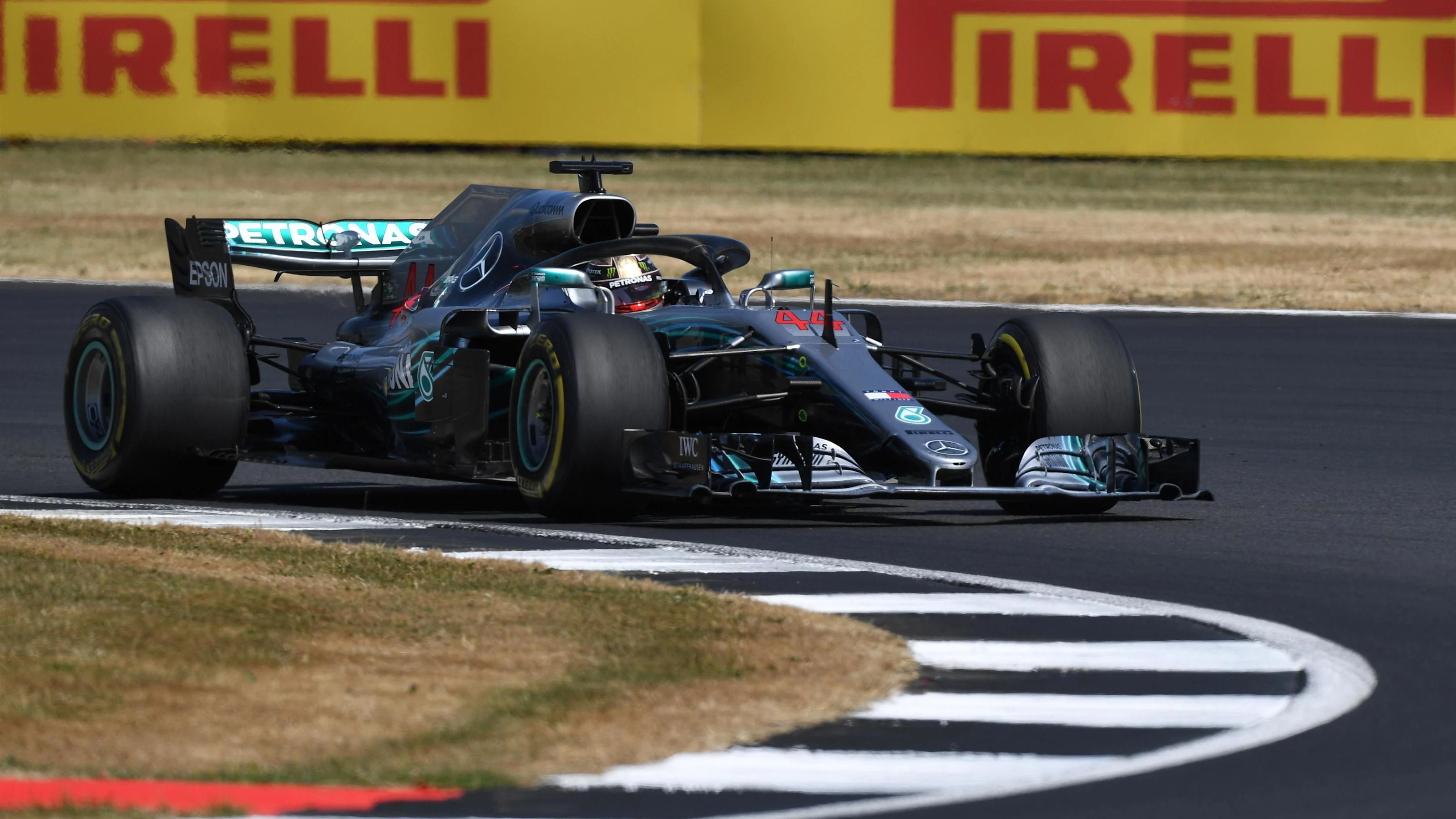 Lewis Hamilton (GBR) Mercedes-AMG F1 W09 EQ Power+ at Formula One World Championship, Rd10, British