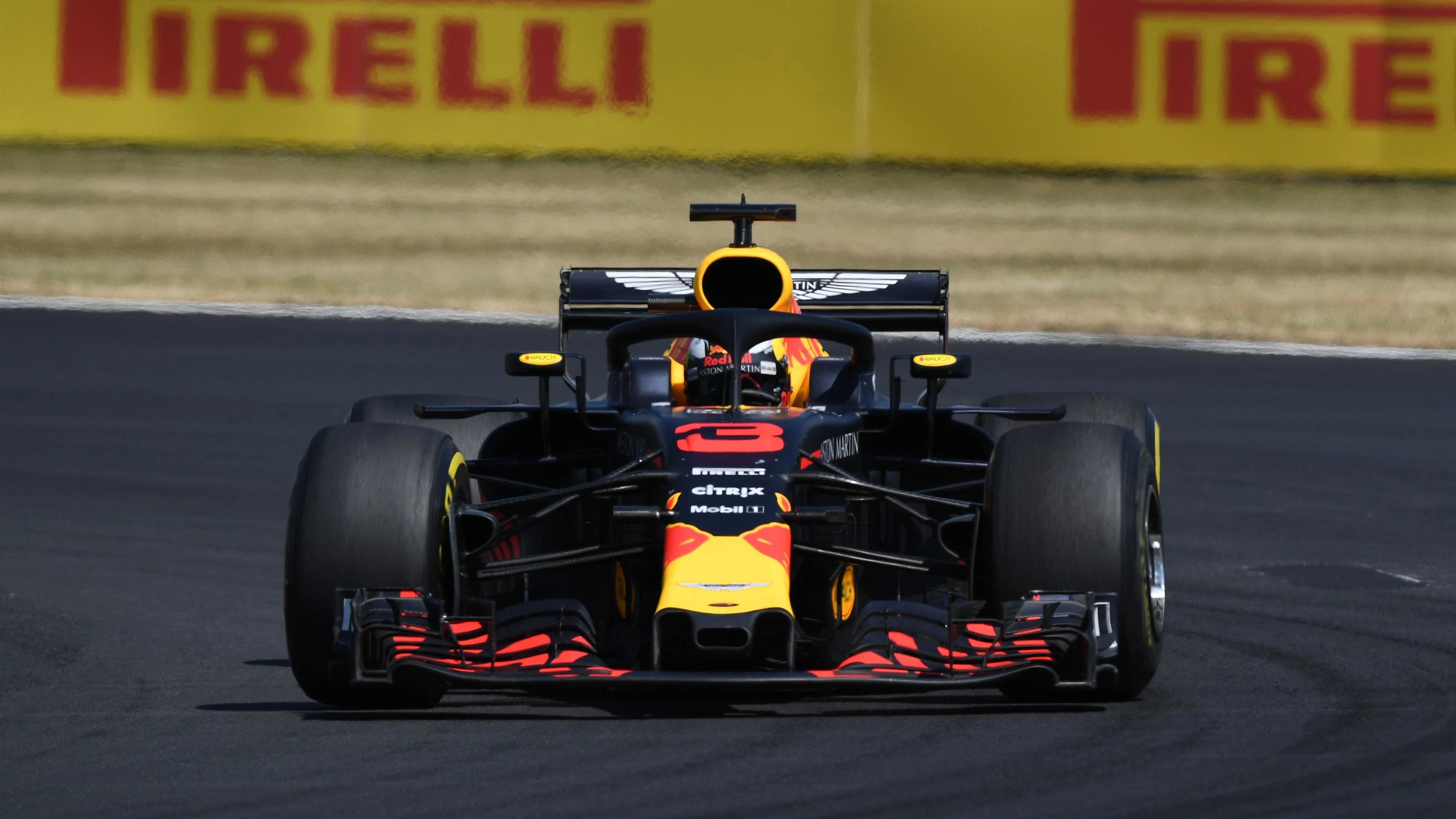 Daniel Ricciardo (AUS) Red Bull Racing RB14 at Formula One World Championship, Rd10, British Grand