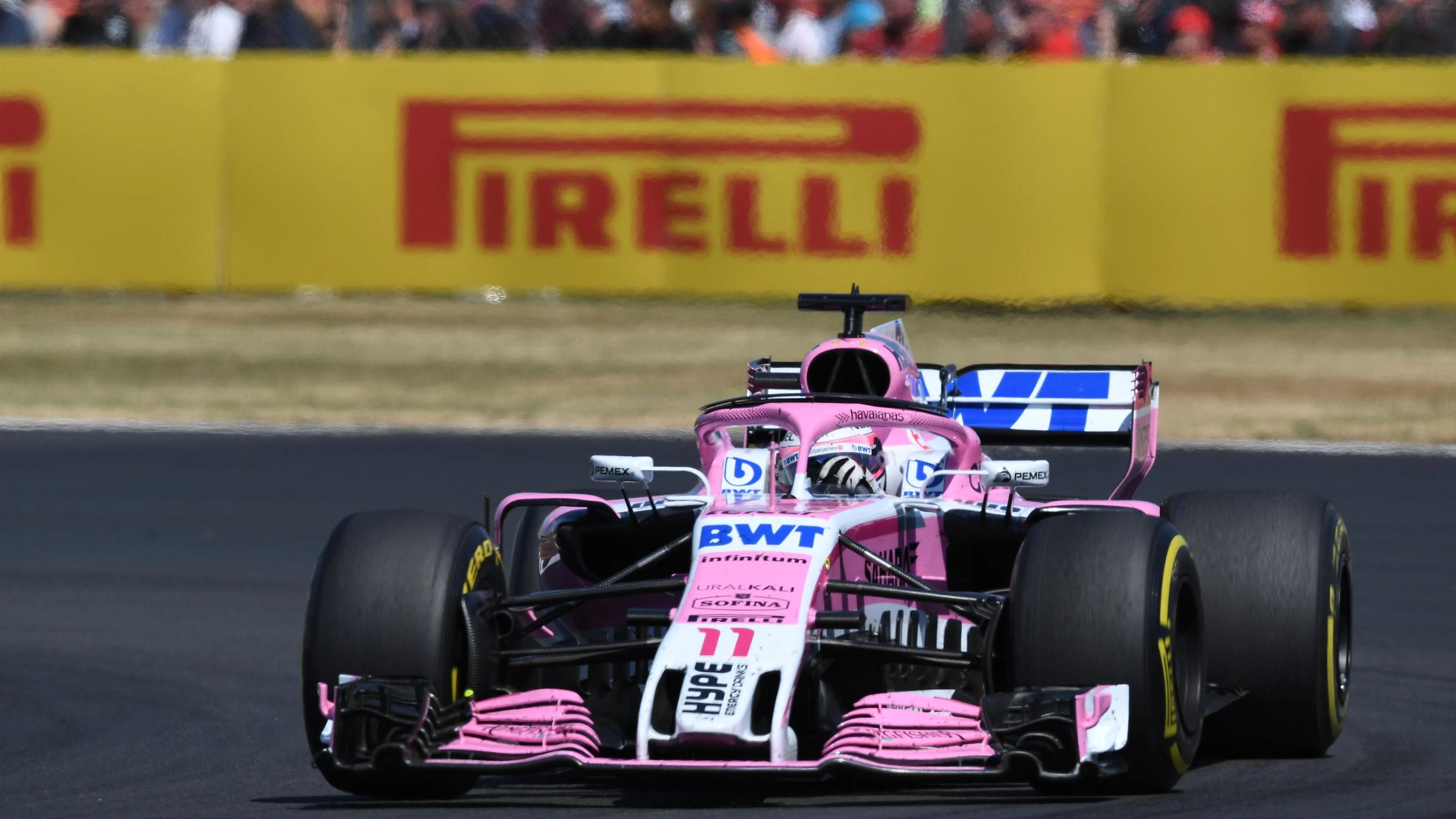 Sergio Perez (MEX) Force India VJM11 at Formula One World Championship, Rd10, British Grand Prix,
