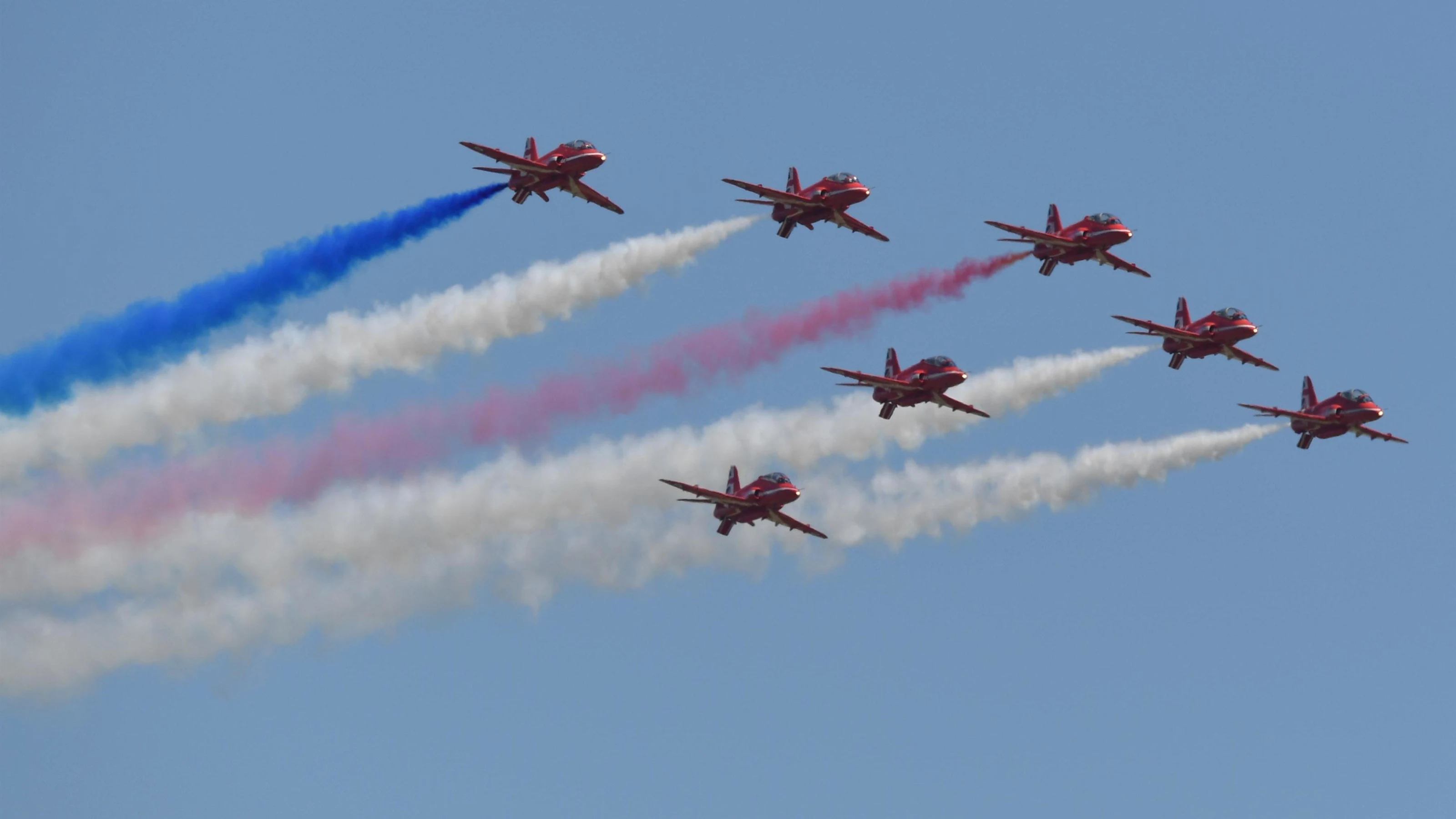 Red Arrows at Formula One World Championship, Rd10, British Grand Prix, Race, Silverstone, England,