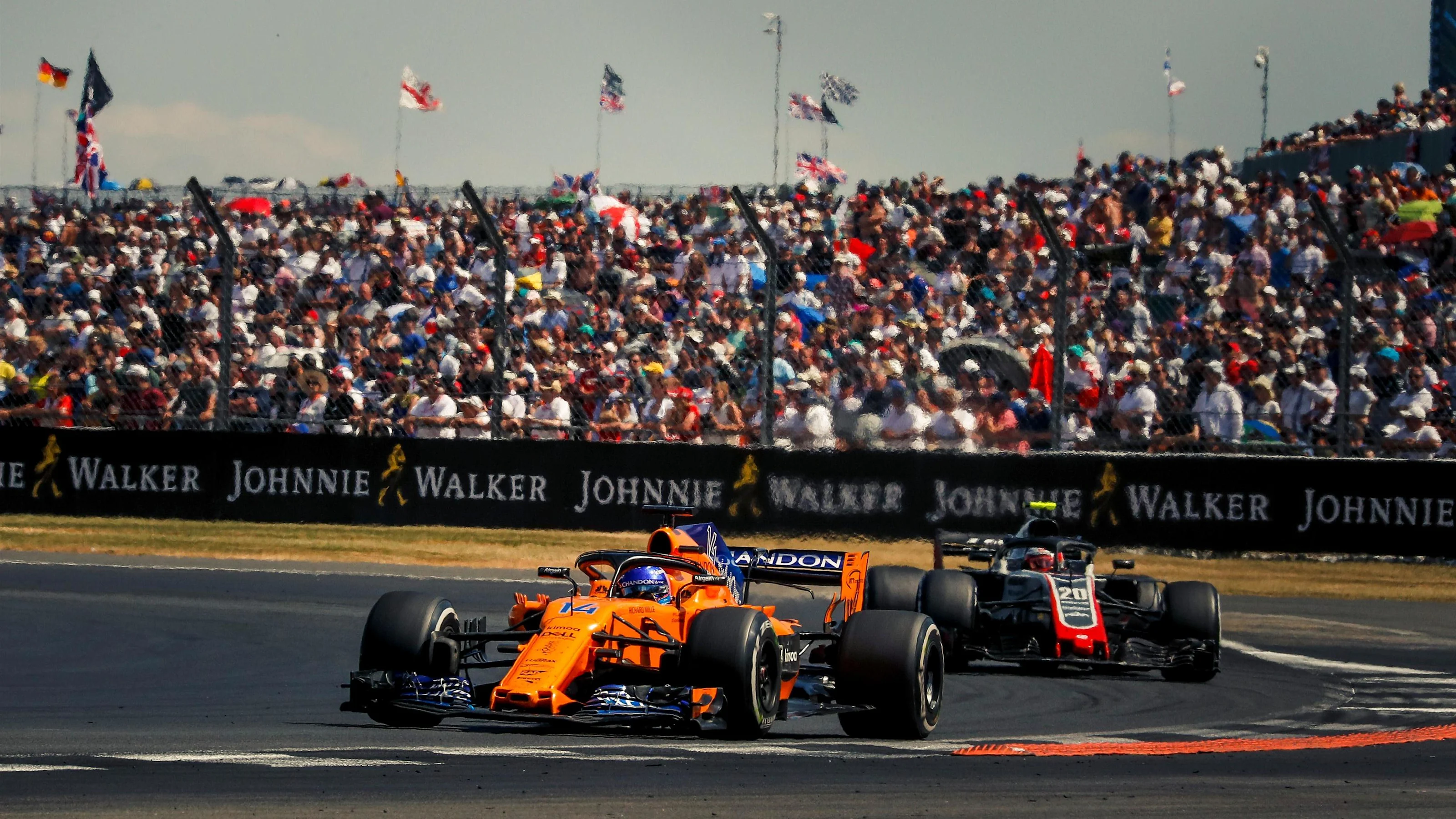 Fernando Alonso (ESP) McLaren MCL33 at Formula One World Championship, Rd10, British Grand Prix,