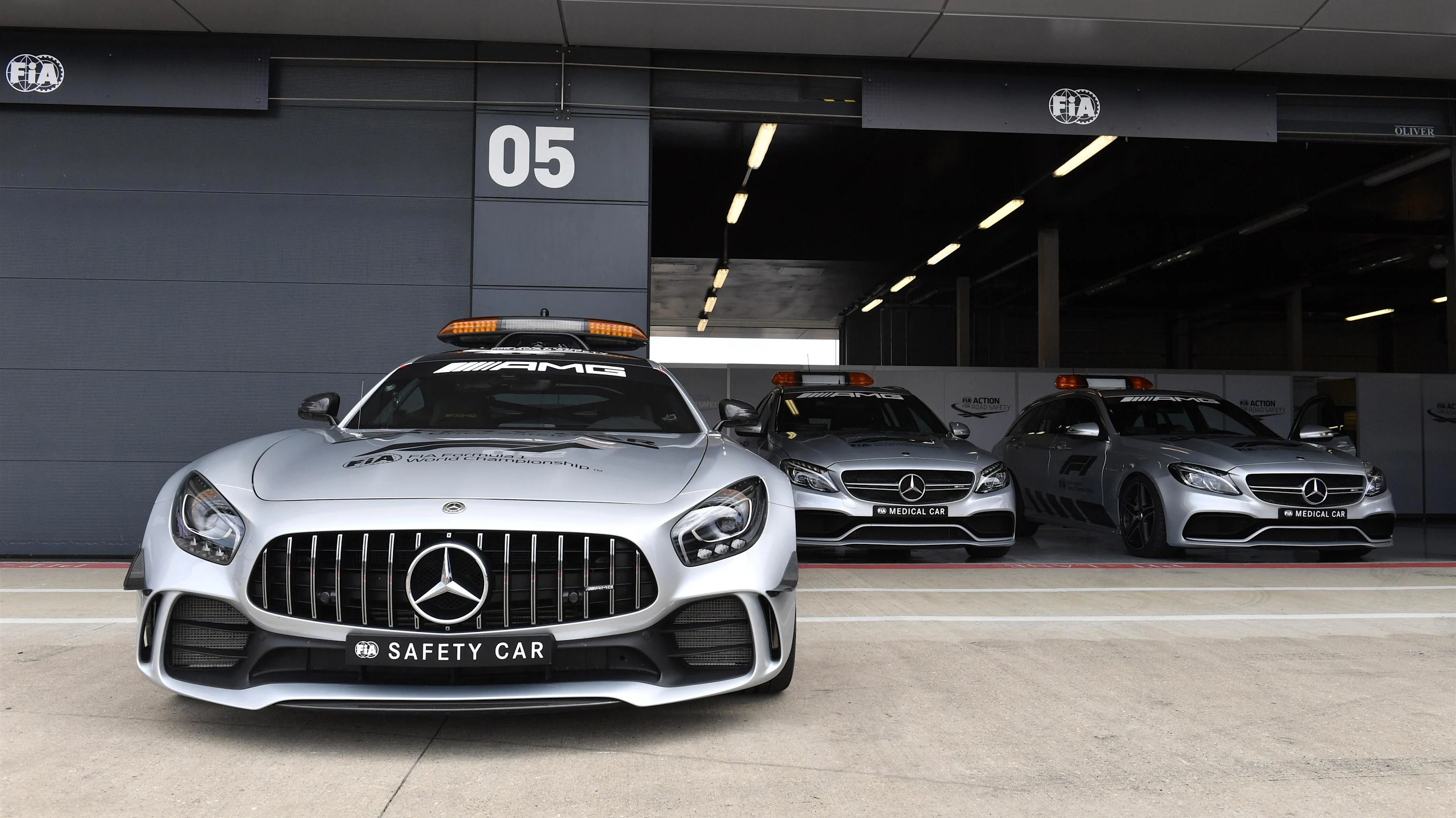 Safety car and Medical car at Formula One World Championship, Rd10, British Grand Prix,