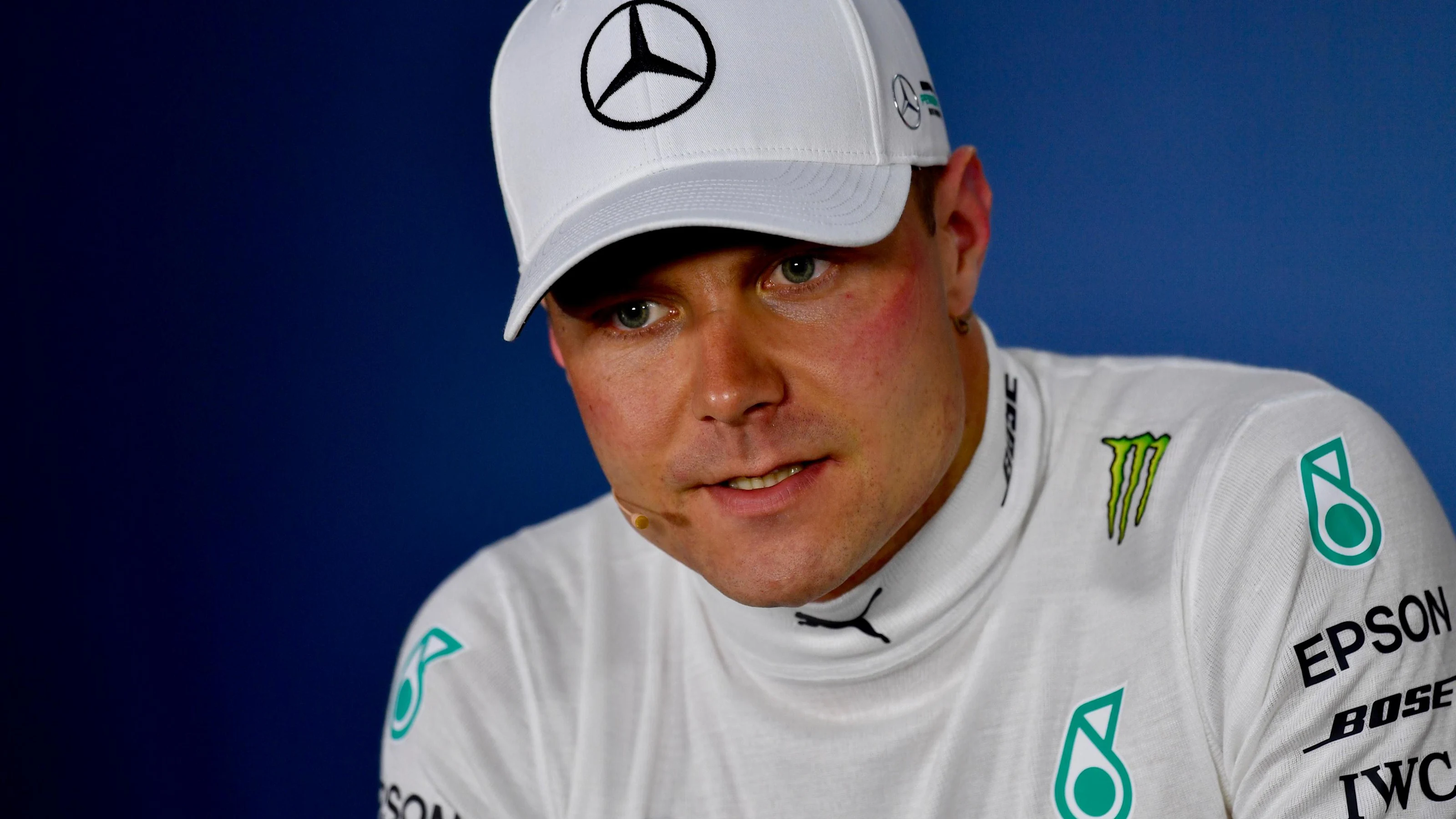 Valtteri Bottas (FIN) Mercedes-AMG F1 in the Press Conference at Formula One World Championship,