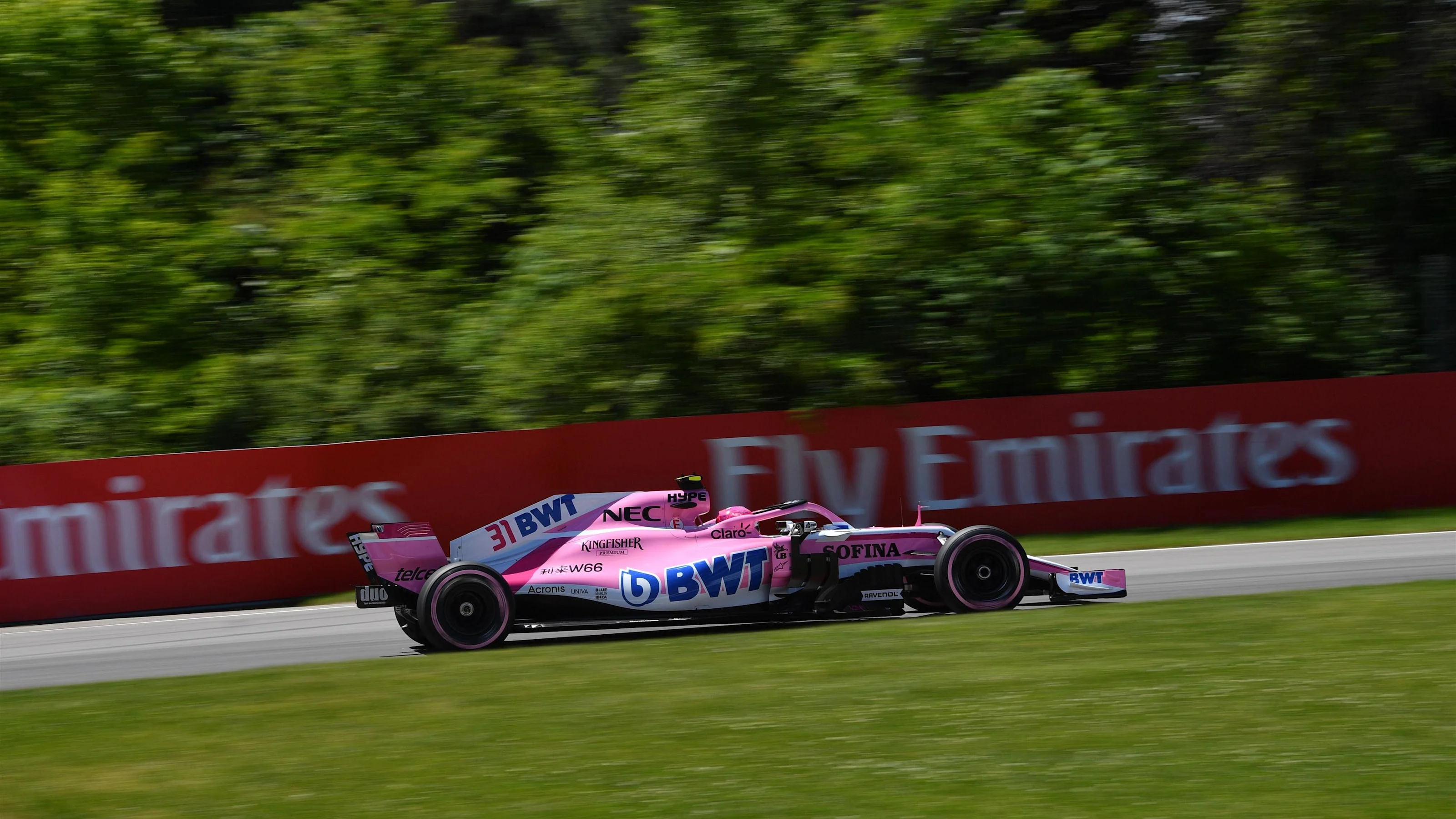 Esteban Ocon (FRA) Force India VJM11 at Formula One World Championship, Rd7, Canadian Grand Prix,
