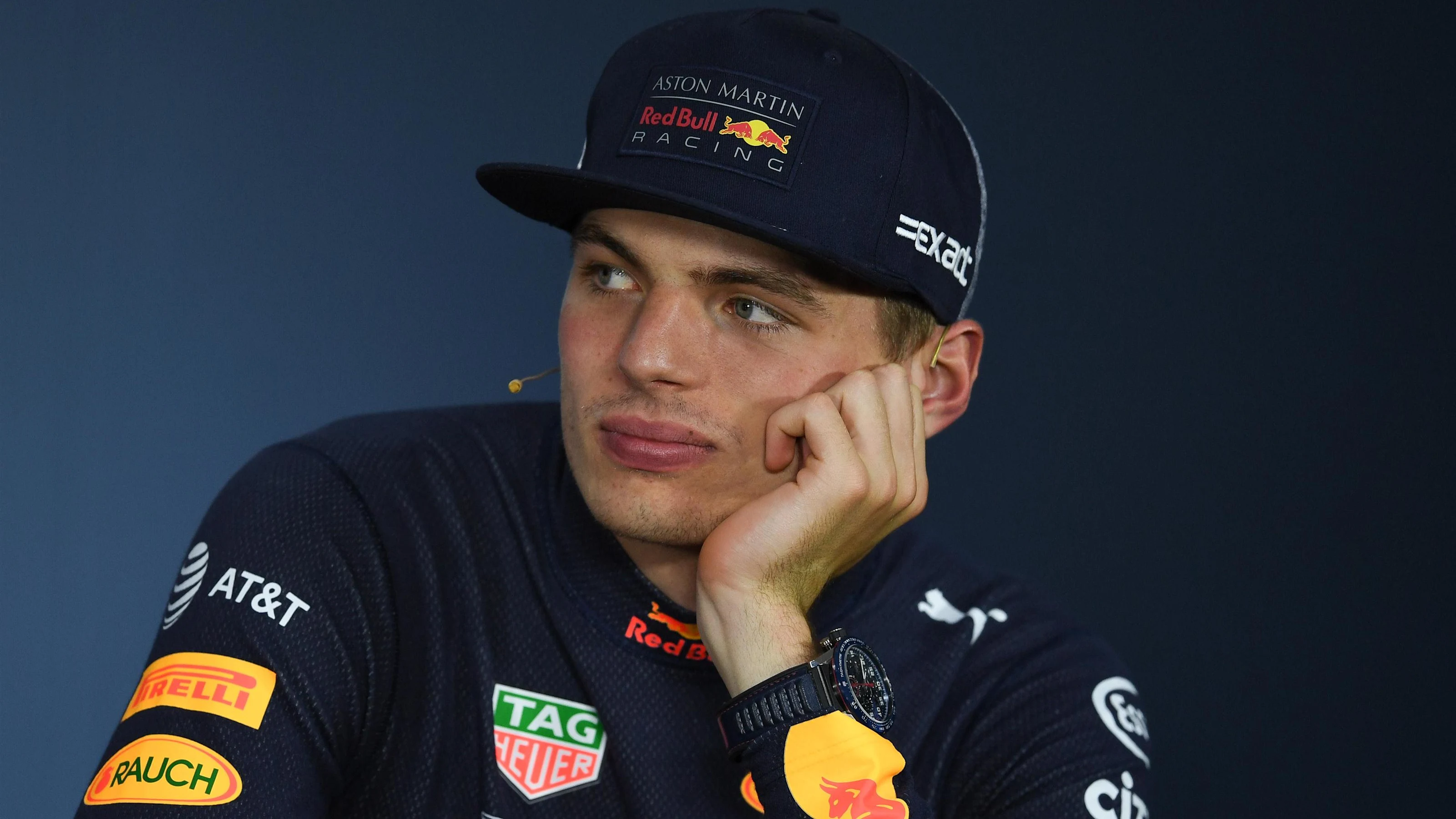 Max Verstappen (NED) Red Bull Racing in the Press Conference at Formula One World Championship,