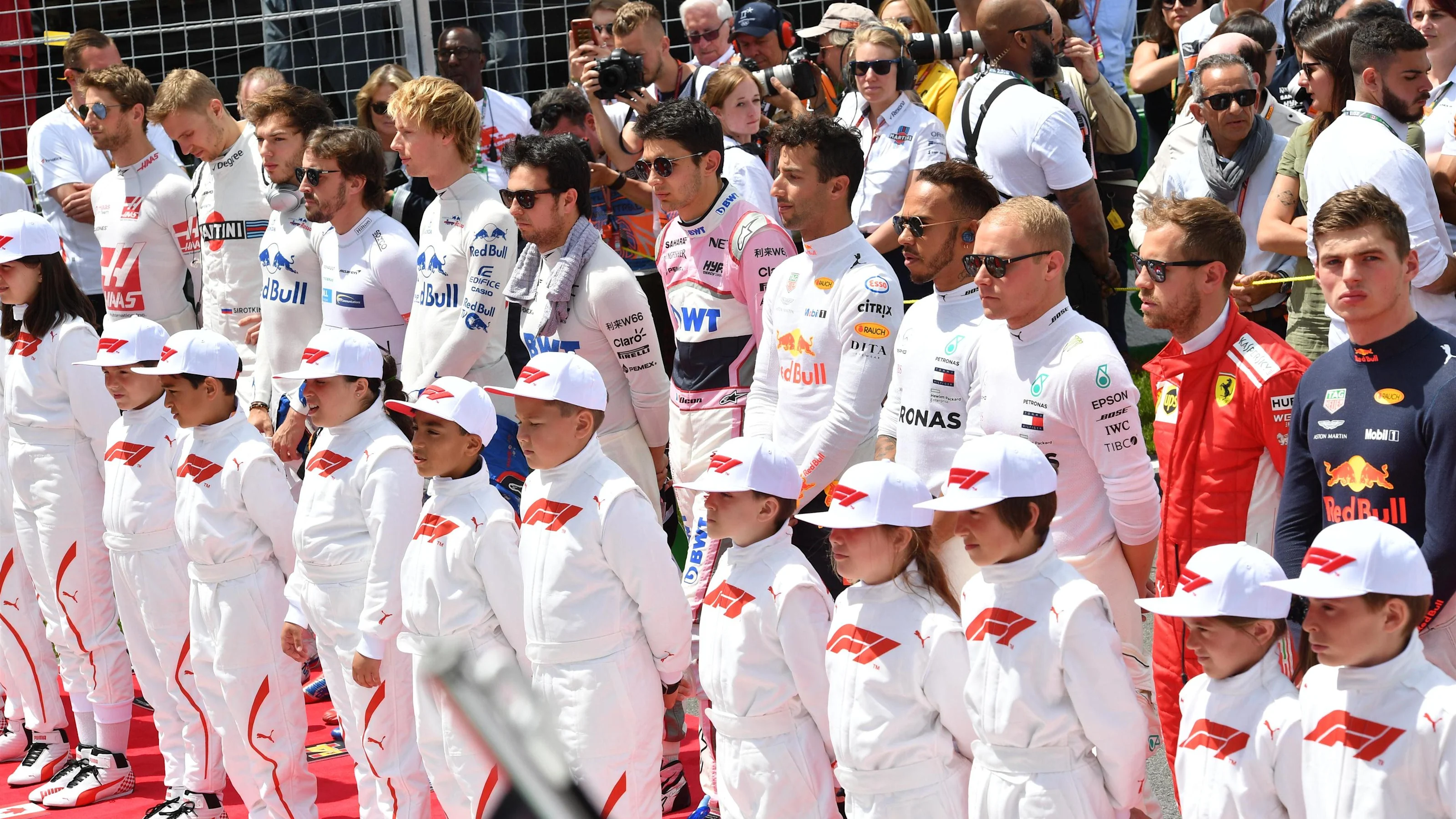 Grid at Formula One World Championship, Rd7, Canadian Grand Prix, Race, Montreal, Canada, Sunday10