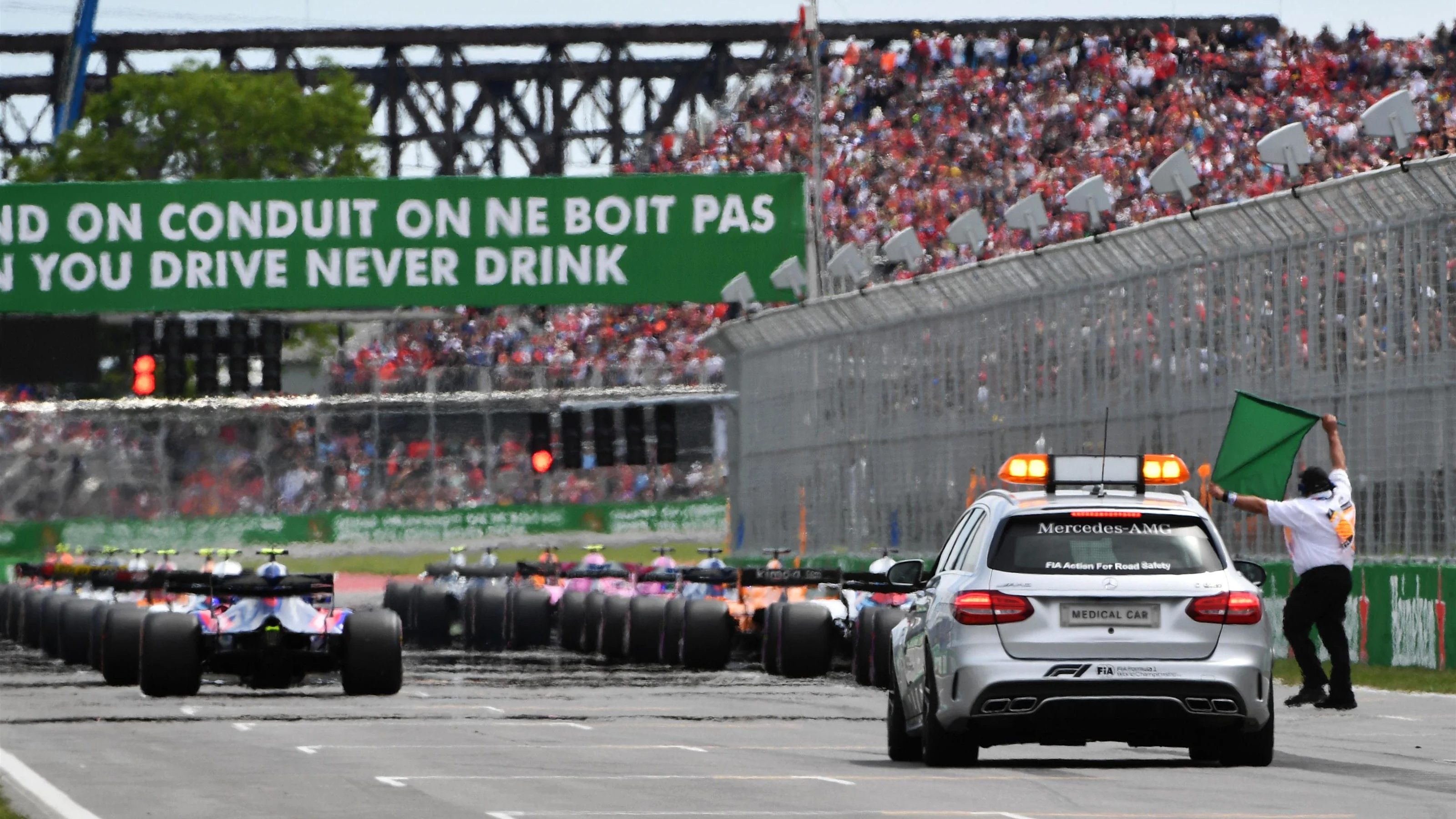 Grid at Formula One World Championship, Rd7, Canadian Grand Prix, Race, Montreal, Canada, Sunday10