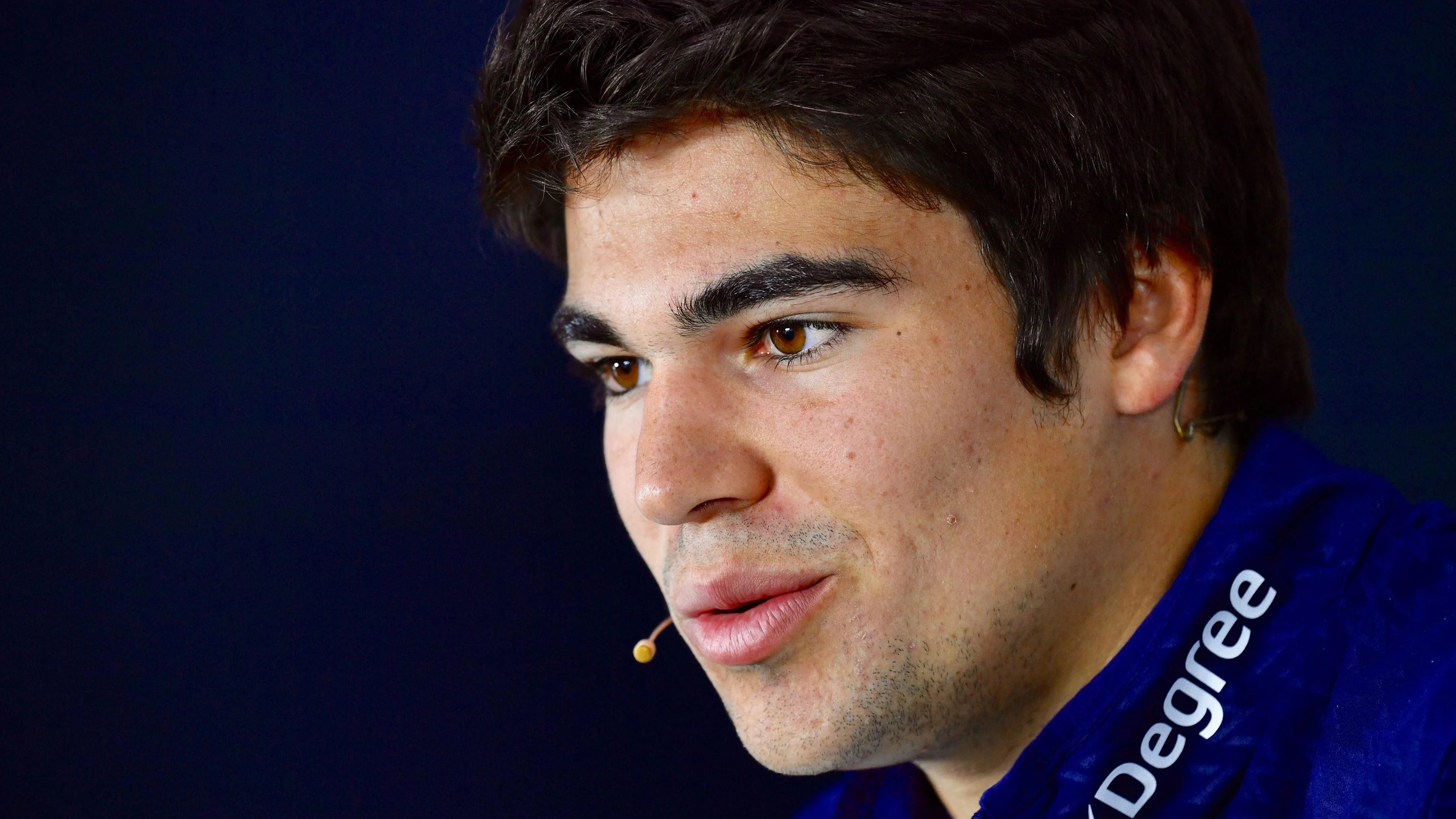 Lance Stroll (CDN) Williams in the Press Conference at Formula One World Championship, Rd7,